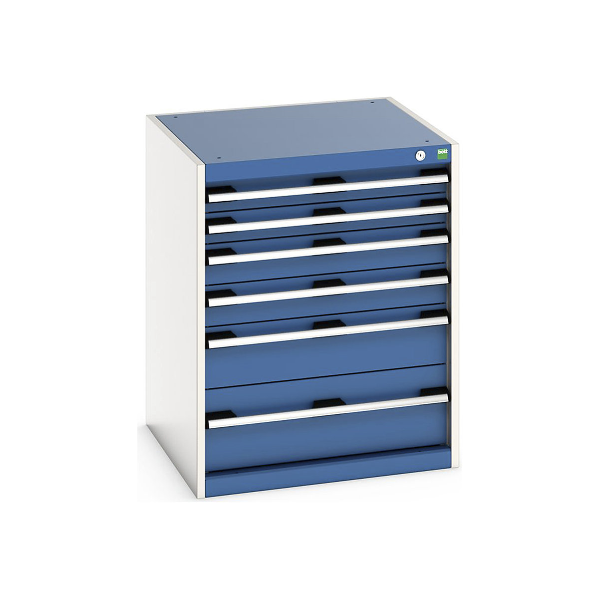 Bott Cubio Cabinets | 650mm Wide, Bott Cubio Cabinets | 650mm Wide, Bott Cubio Cabinet | 6 Drawers | 800h x 650w x 650d mm | Blue-0