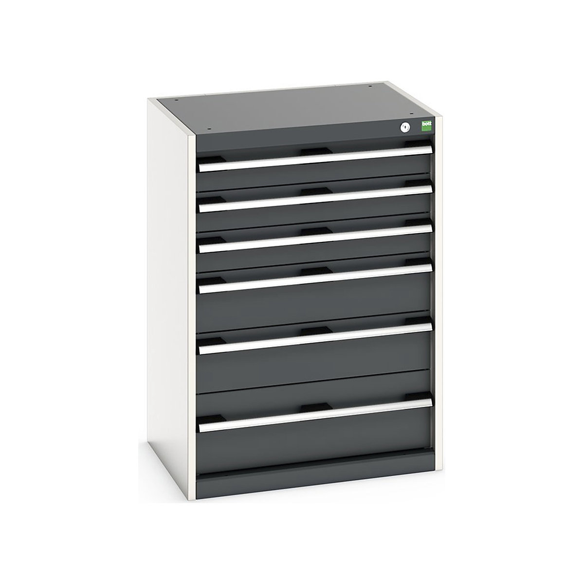 Bott Cubio Cabinets | 650mm Wide, Bott Cubio Cabinets | 650mm Wide, Bott Cubio Cabinet | 6 Drawers | 900h x 650w x 525d mm | Dark Grey-0
