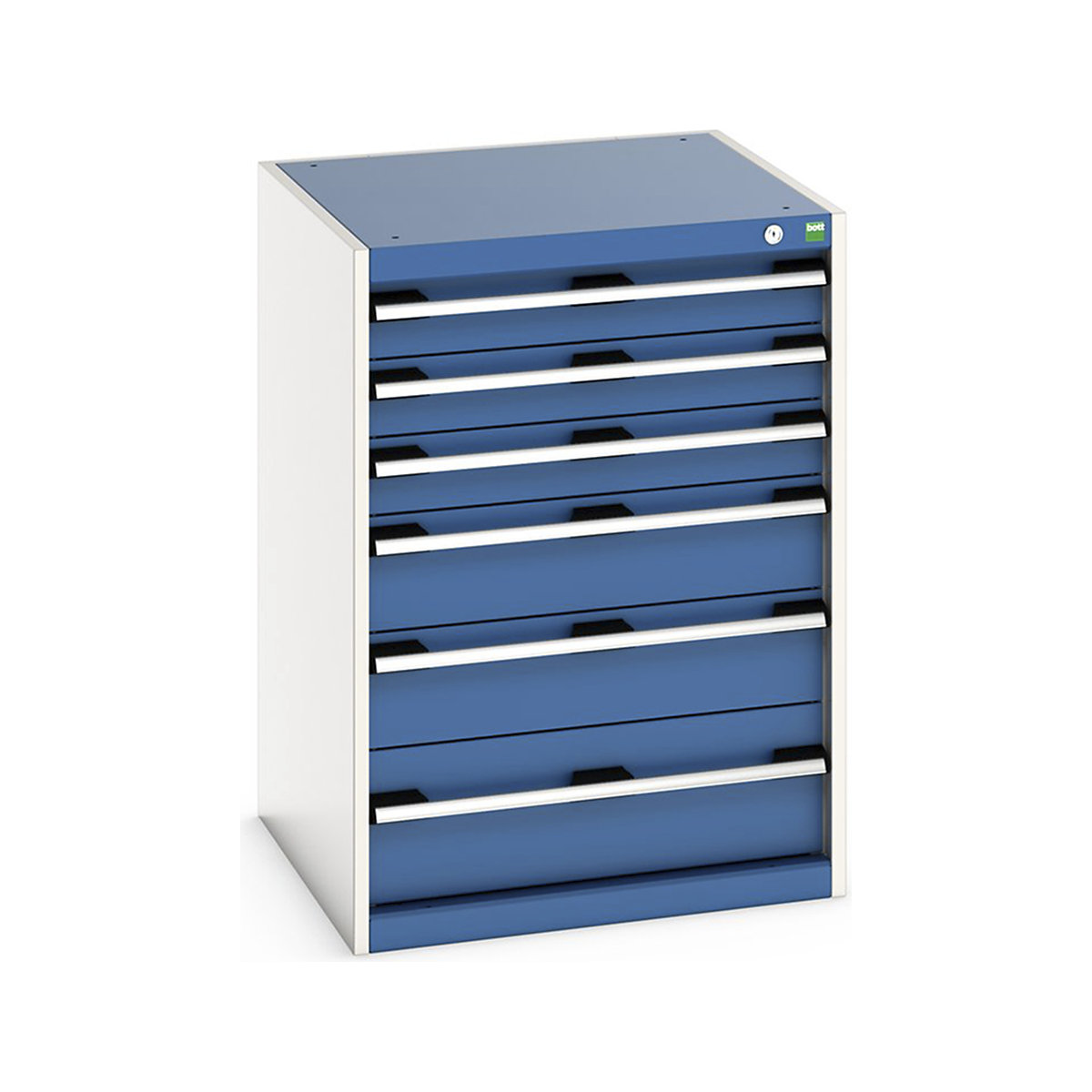 Bott Cubio Cabinets | 650mm Wide, Bott Cubio Cabinets | 650mm Wide, Bott Cubio Cabinet | 6 Drawers | 900h x 650w x 650d mm | Blue-0