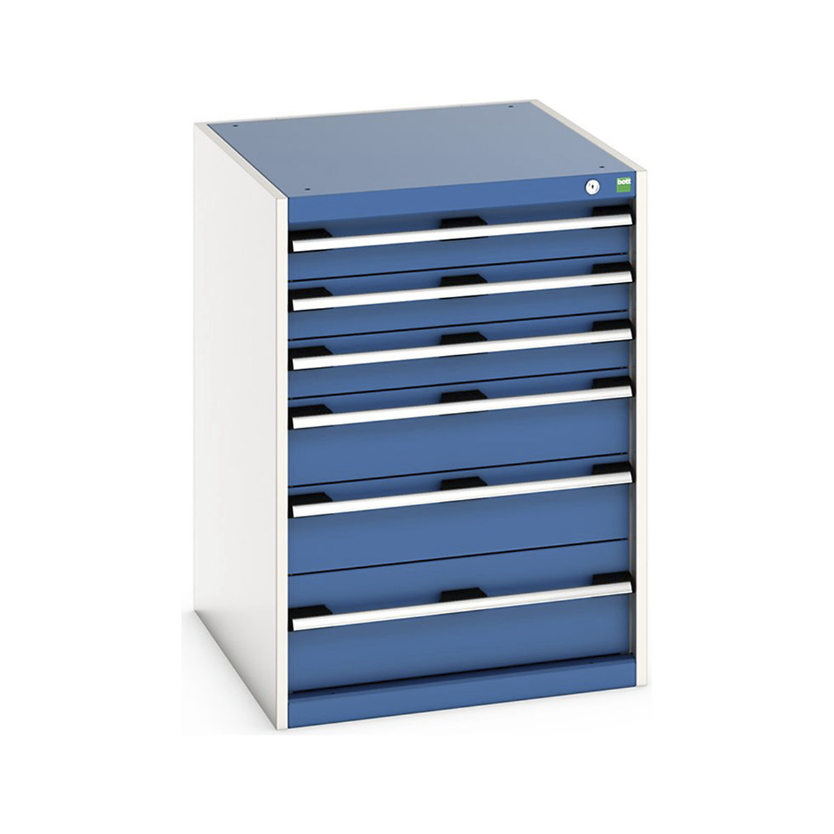 Bott Cubio Cabinets | 650mm Wide, Bott Cubio Cabinets | 650mm Wide, Bott Cubio Cabinet | 6 Drawers | 900h x 650w x 750d mm | Blue-0