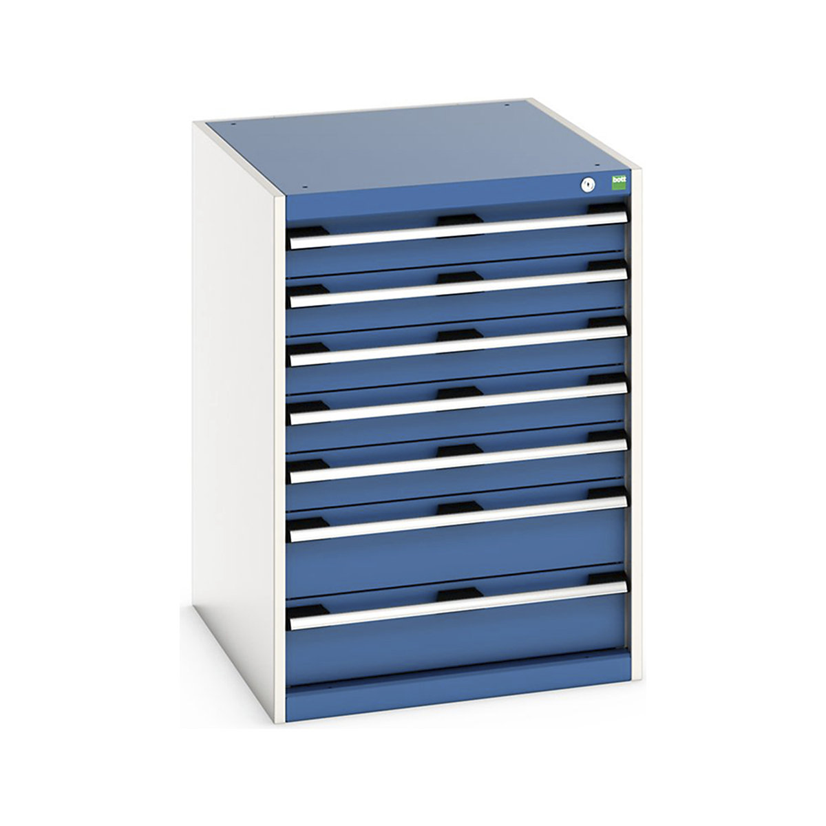 Bott Cubio Cabinets | 650mm Wide, Bott Cubio Cabinets | 650mm Wide, Bott Cubio Cabinet | 7 Drawers | 900h x 650w x 750d mm | Blue-0