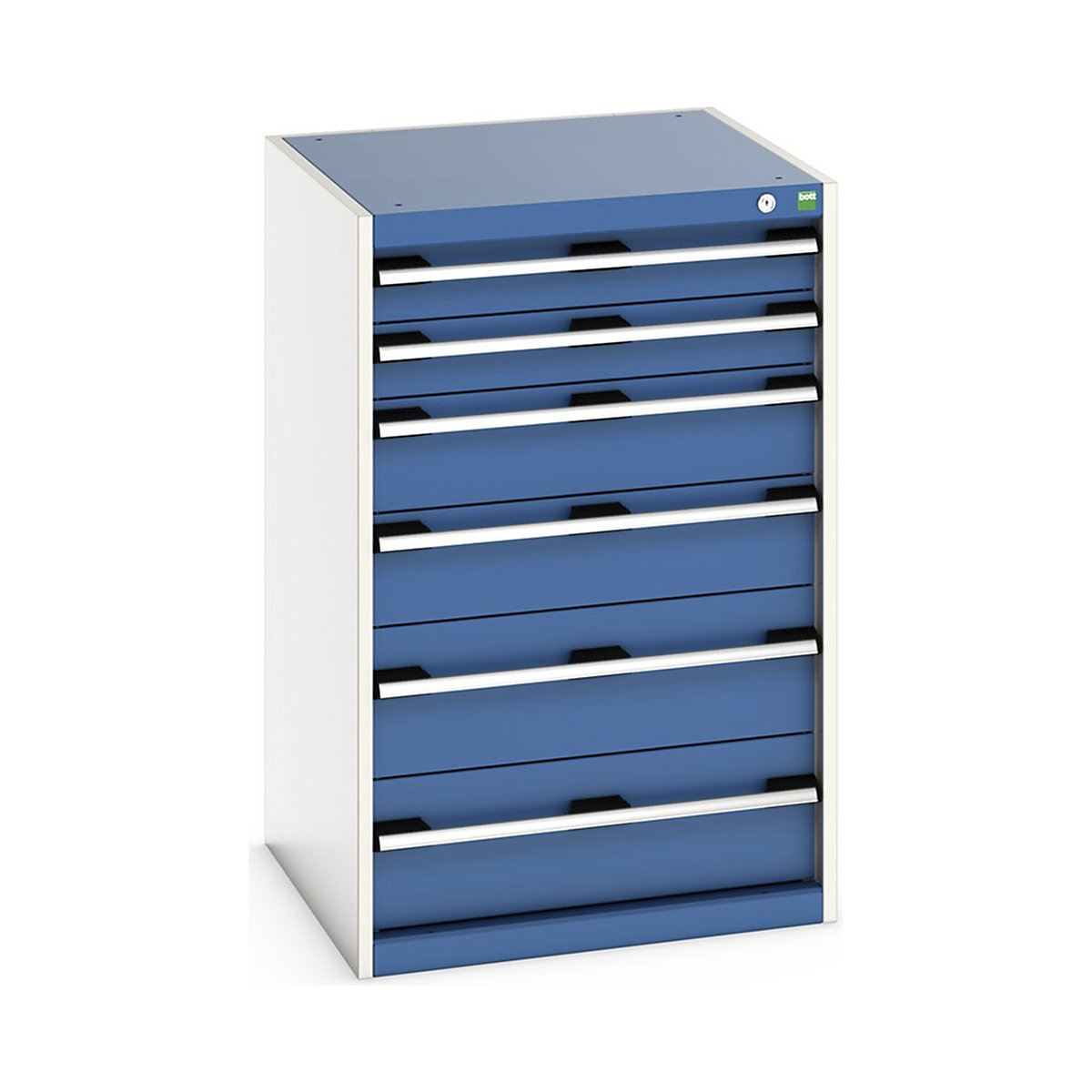 Bott Cubio Cabinets | 650mm Wide, Bott Cubio Cabinets | 650mm Wide, Bott Cubio Cabinet | 6 Drawers | 1000h x 650w x 650d mm | Blue-0