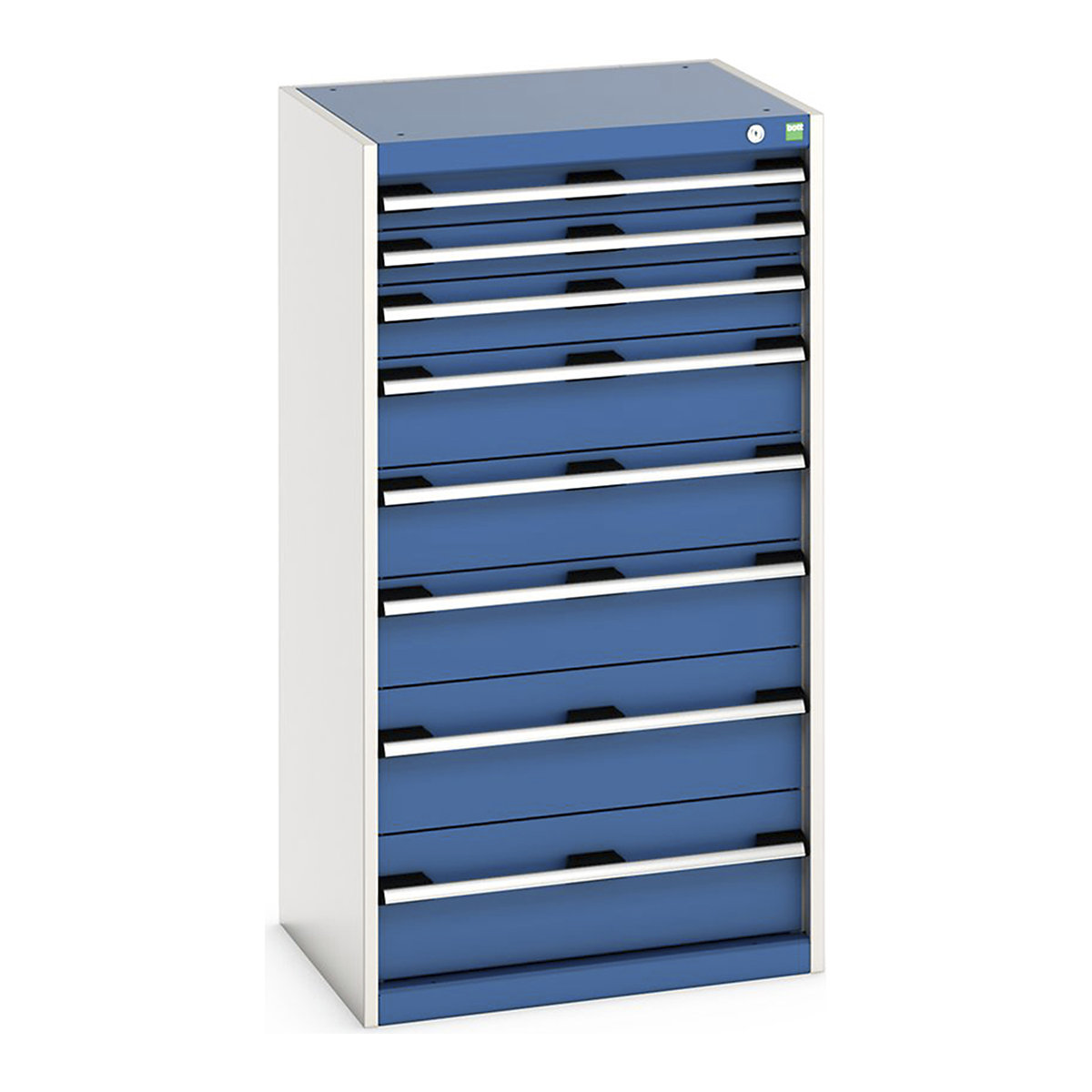 Bott Cubio Cabinets | 650mm Wide, Bott Cubio Cabinets | 650mm Wide, Bott Cubio Cabinet | 8 Drawers | 1200h x 650w x 525d mm | Blue-0