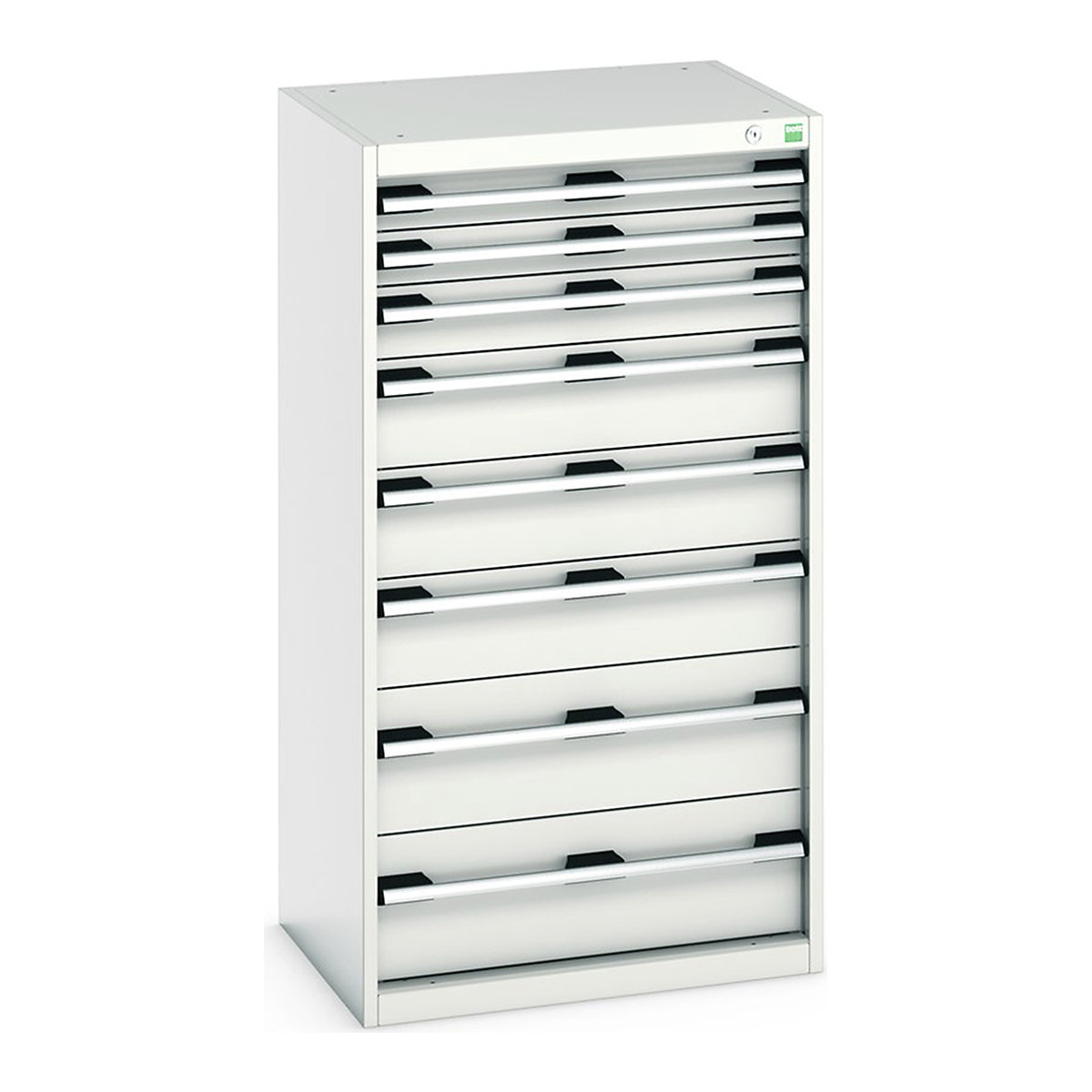 Bott Cubio Cabinets | 650mm Wide, Bott Cubio Cabinets | 650mm Wide, Bott Cubio Cabinet | 8 Drawers | 1200h x 650w x 525d mm | Light Grey-0