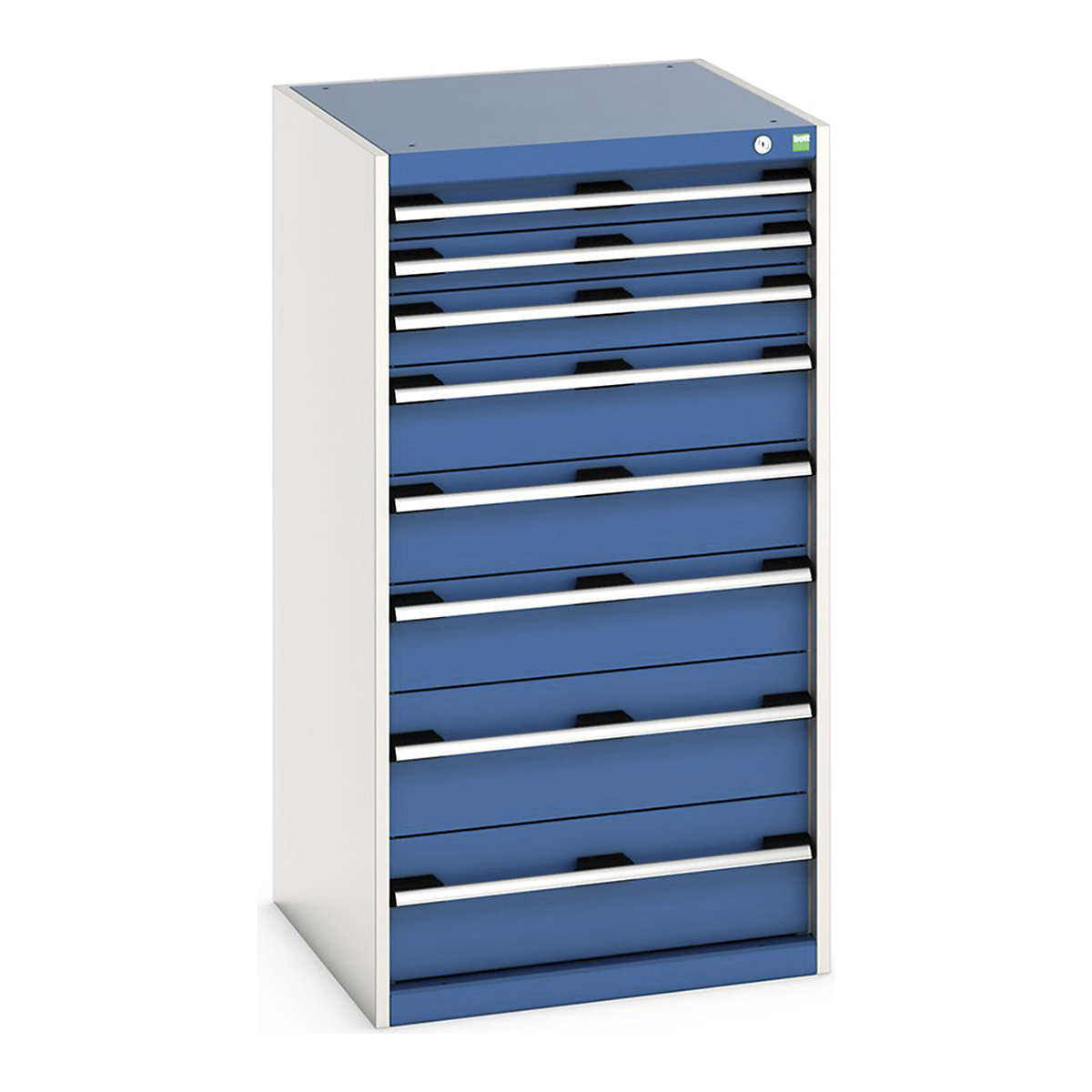 Bott Cubio Cabinets | 650mm Wide, Bott Cubio Cabinets | 650mm Wide, Bott Cubio Cabinet | 8 Drawers | 1200h x 650w x 650d mm | Blue-0