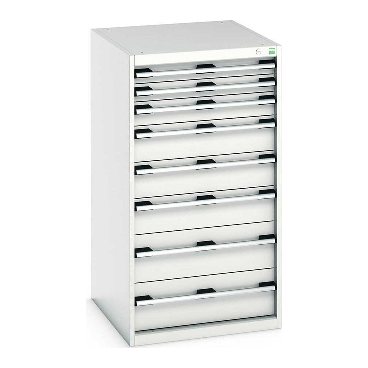 Bott Cubio Cabinets | 650mm Wide, Bott Cubio Cabinets | 650mm Wide, Bott Cubio Cabinet | 8 Drawers | 1200h x 650w x 750d mm | Light Grey-0