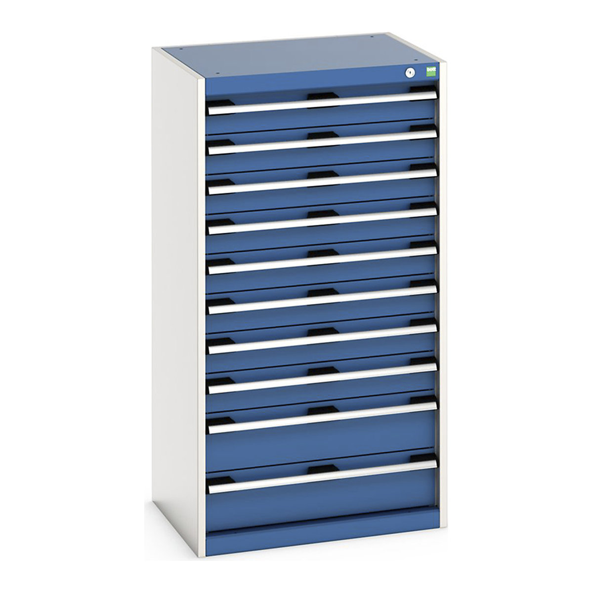 Bott Cubio Cabinets | 650mm Wide, Bott Cubio Cabinets | 650mm Wide, Bott Cubio Cabinet | 10 Drawers | 1200h x 650w x 525d mm | Blue-0