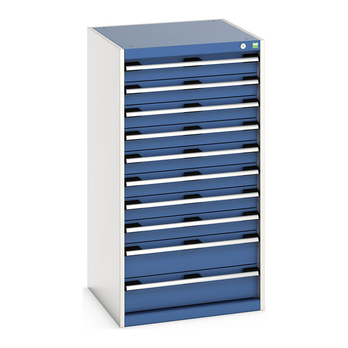 Bott Cubio Cabinets | 650mm Wide, Bott Cubio Cabinets | 650mm Wide, Bott Cubio Cabinet | 10 Drawers | 1200h x 650w x 650d mm | Blue-0