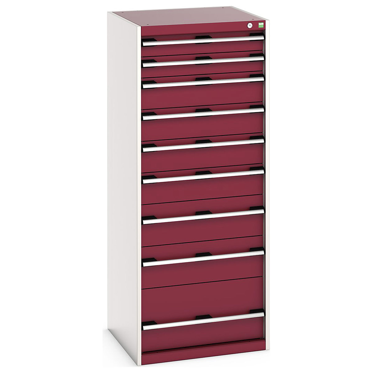 Bott Cubio Cabinets | 650mm Wide, Bott Cubio Cabinets | 650mm Wide, Bott Cubio Cabinet | 9 Drawers | 1600h x 650w x 650d mm | Blue-0
