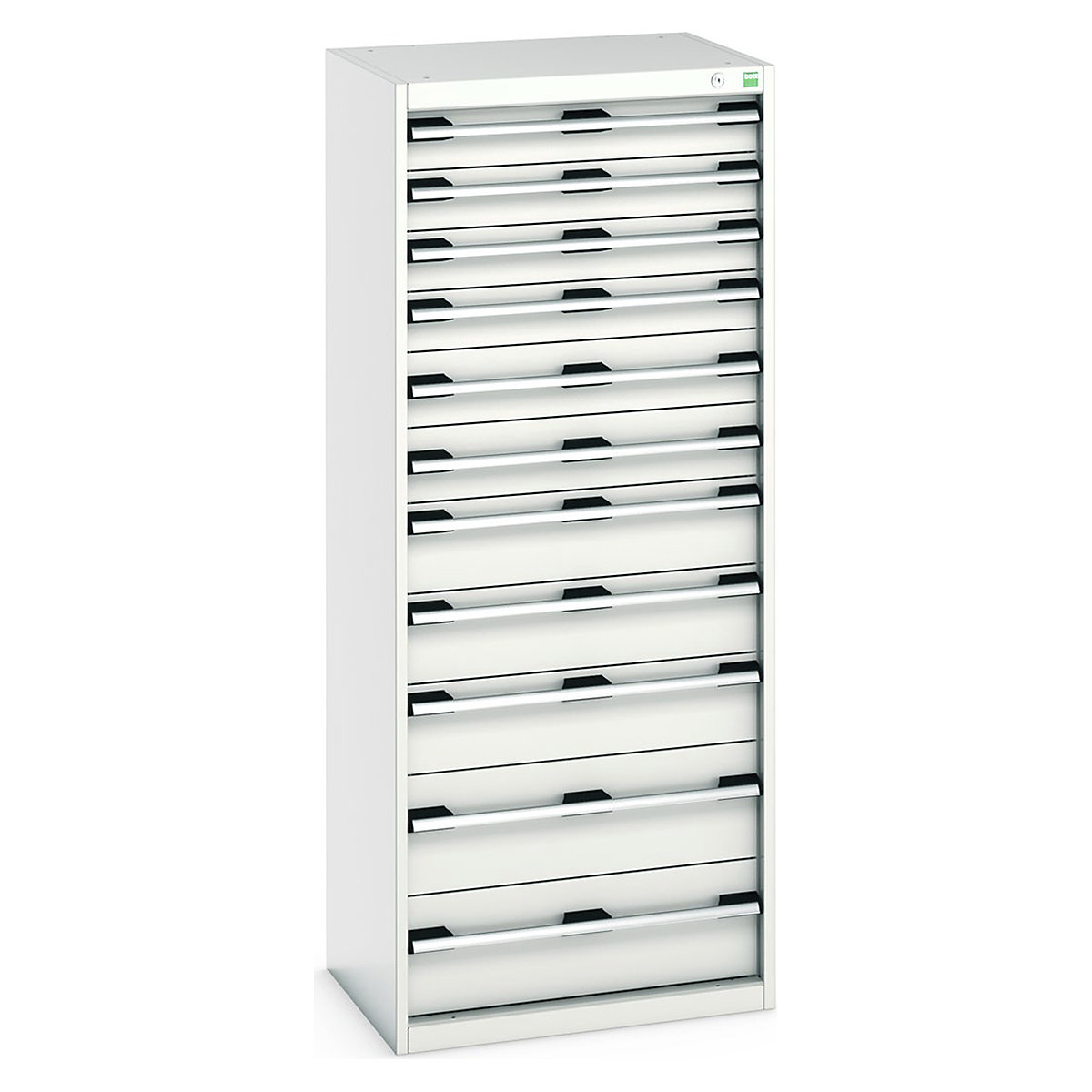 Bott Cubio Cabinets | 650mm Wide, Bott Cubio Cabinets | 650mm Wide, Bott Cubio Cabinet | 11 Drawers | 1600h x 650w x 525d mm | Light Grey-0
