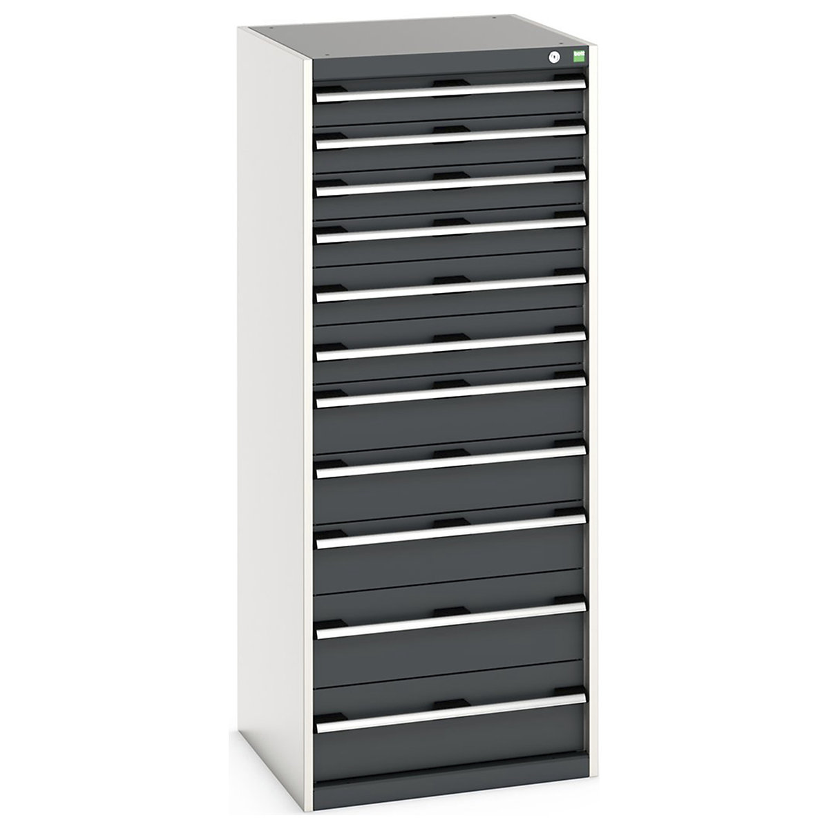 Bott Cubio Cabinets | 650mm Wide, Bott Cubio Cabinets | 650mm Wide, Bott Cubio Cabinet | 11 Drawers | 1600h x 650w x 650d mm | Dark Grey-0