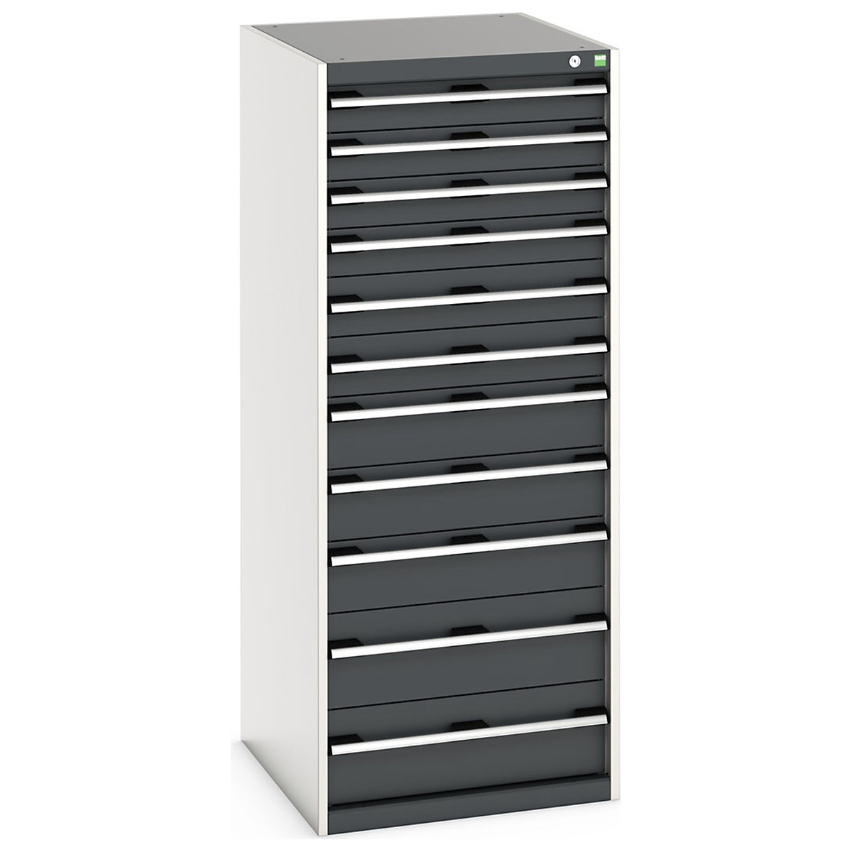 Bott Cubio Cabinets | 650mm Wide, Bott Cubio Cabinets | 650mm Wide, Bott Cubio Cabinet | 11 Drawers | 1600h x 650w x 750d mm | Dark Grey-0