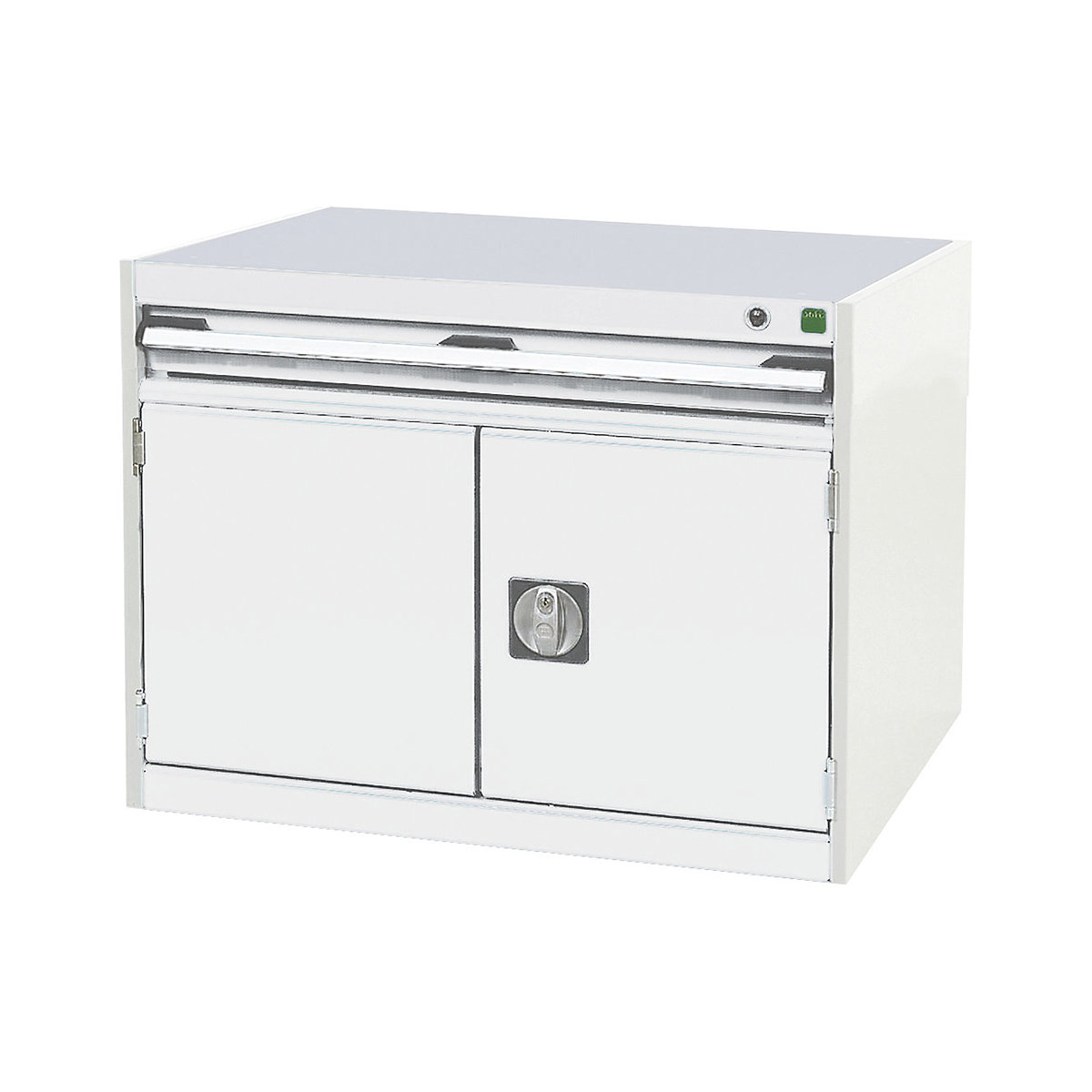 Bott Cubio Cabinets | 800mm Wide, Bott Cubio Cabinets | 800mm Wide, Bott Cubio Cabinet | 2 Doors & 1 Drawer | 600h x 800w x 525d mm | Light Grey-0