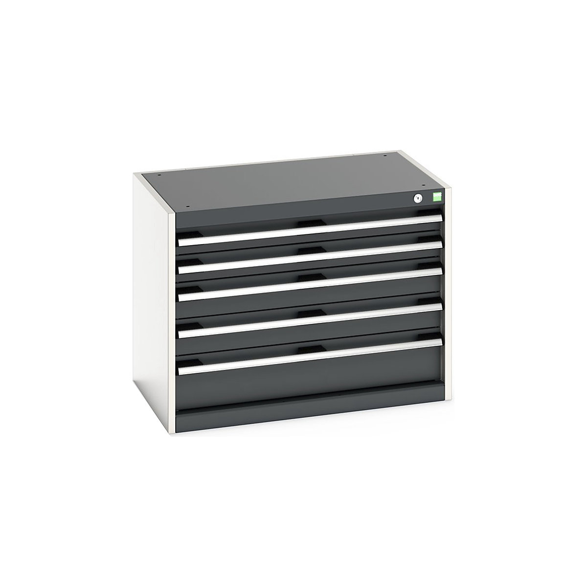 Bott Cubio Cabinets | 800mm Wide, Bott Cubio Cabinets | 800mm Wide, Bott Cubio Cabinet | 5 Drawers | 600h x 800w x 525d mm | Dark Grey-0