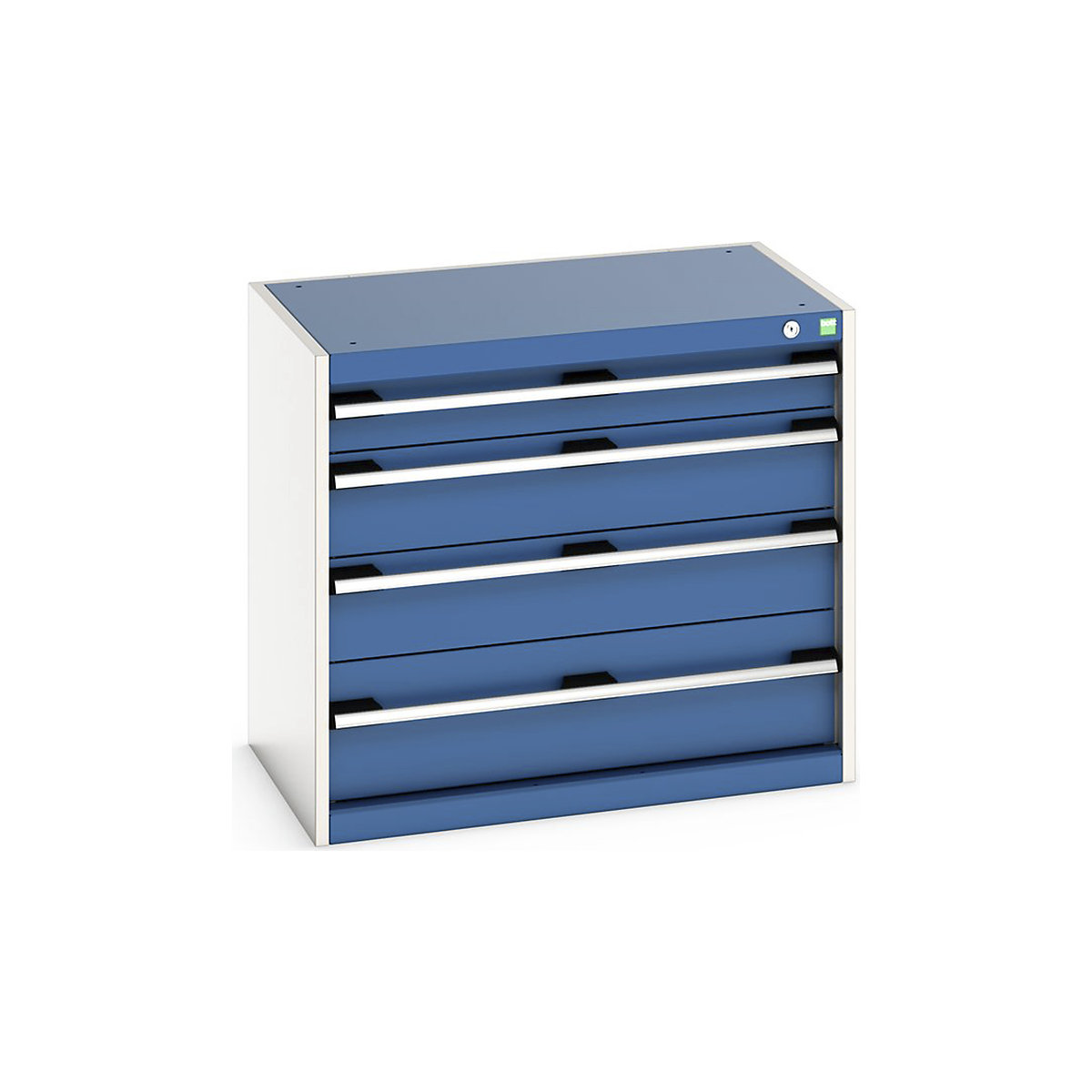 Bott Cubio Cabinets | 800mm Wide, Bott Cubio Cabinets | 800mm Wide, Bott Cubio Cabinet | 4 Drawers | 700h x 800w x 525d mm | Blue-0
