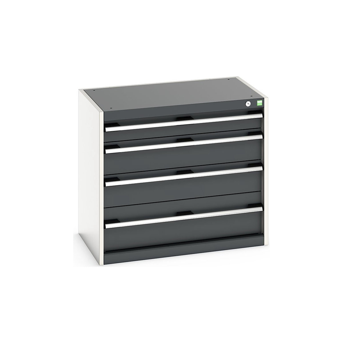 Bott Cubio Cabinets | 800mm Wide, Bott Cubio Cabinets | 800mm Wide, Bott Cubio Cabinet | 4 Drawers | 700h x 800w x 525d mm | Dark Grey-0