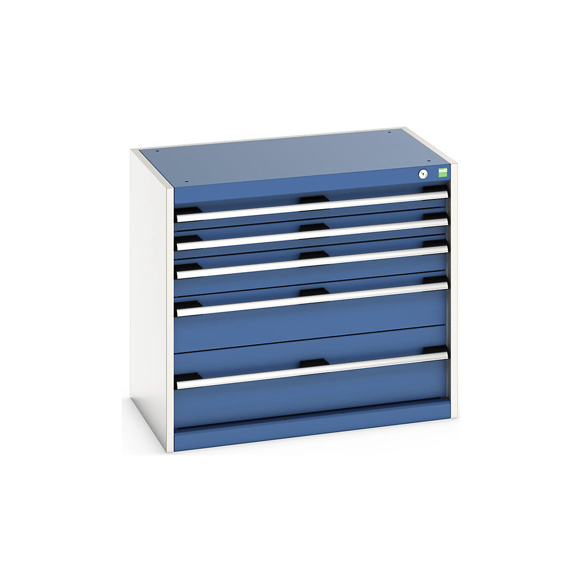Bott Cubio Cabinets | 800mm Wide, Bott Cubio Cabinets | 800mm Wide, Bott Cubio Cabinet | 5 Drawers | 700h x 800w x 525d mm | Blue-0