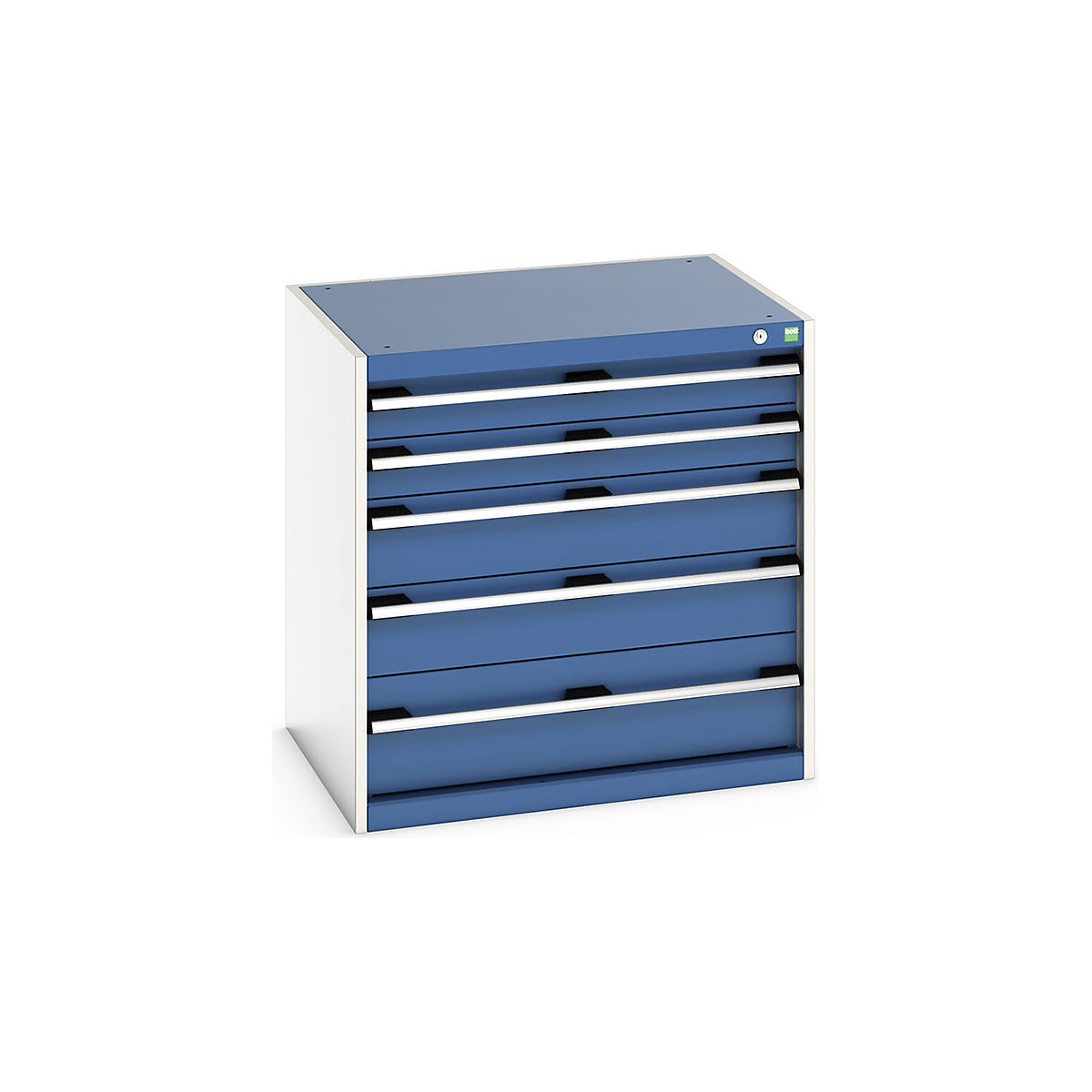 Bott Cubio Cabinets | 800mm Wide, Bott Cubio Cabinets | 800mm Wide, Bott Cubio Cabinet | 5 Drawers | 800h x 800w x 650d mm | Blue-0