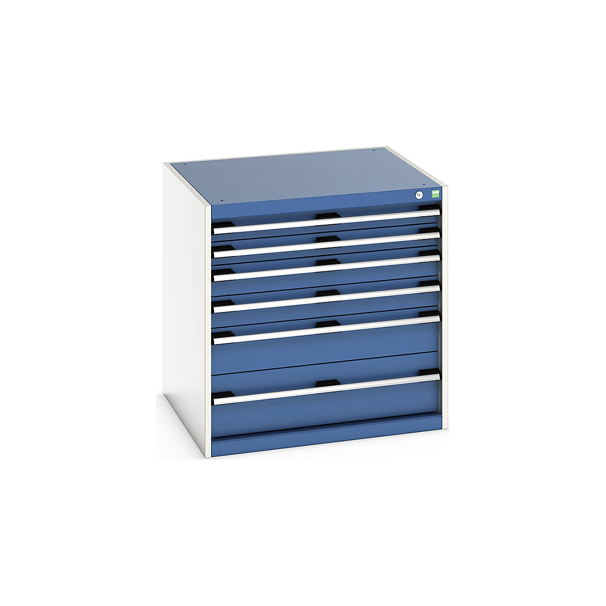 Bott Cubio Cabinets | 800mm Wide, Bott Cubio Cabinets | 800mm Wide, Bott Cubio Cabinet | 6 Drawers | 800h x 800w x 750d mm | Blue-0