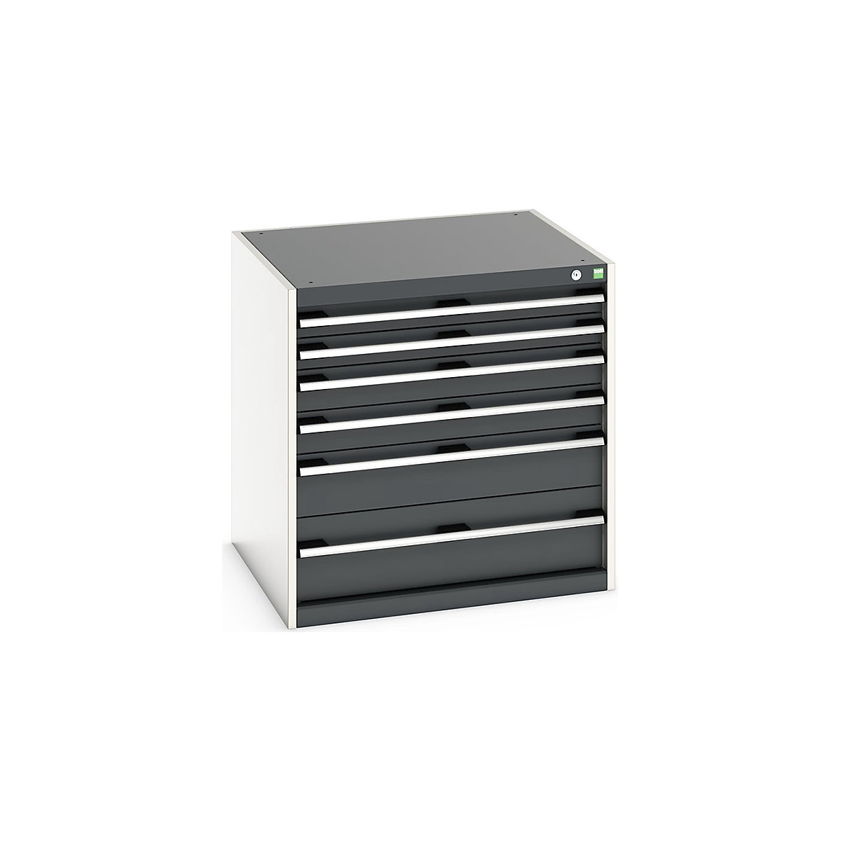 Bott Cubio Cabinets | 800mm Wide, Bott Cubio Cabinets | 800mm Wide, Bott Cubio Cabinet | 6 Drawers | 800h x 800w x 750d mm | Dark Grey-0