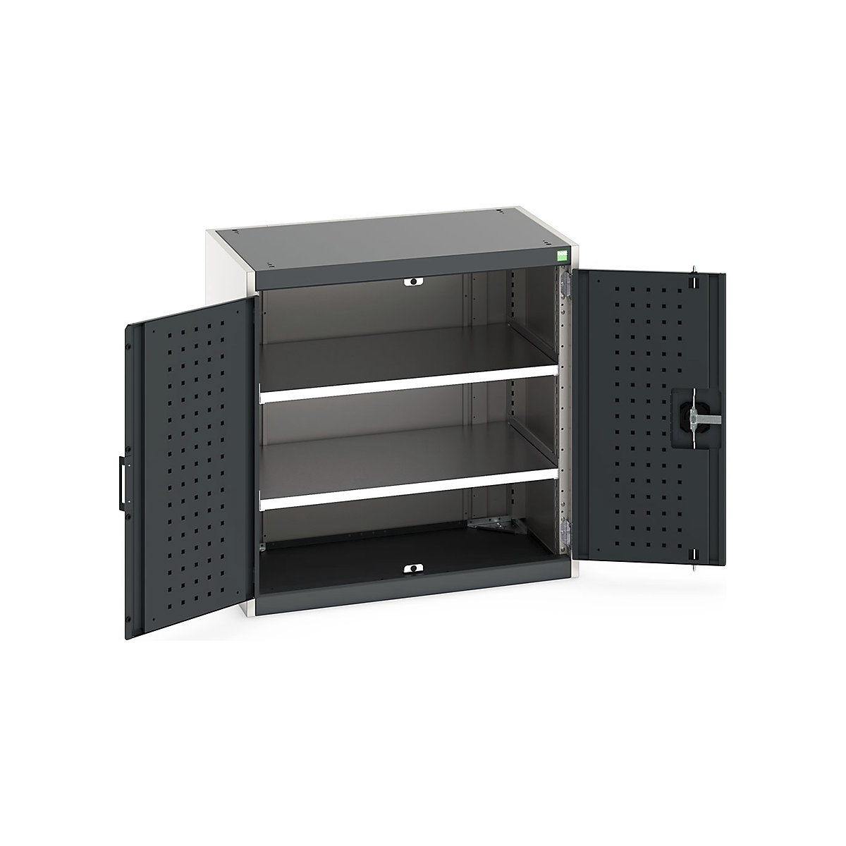 Bott Cubio Cabinets | 800mm Wide, Bott Cubio Cabinets | 800mm Wide, Bott Cubio Cabinet | 2 Door Cupboard | 800h x 800w x 525d mm | Dark Grey-0