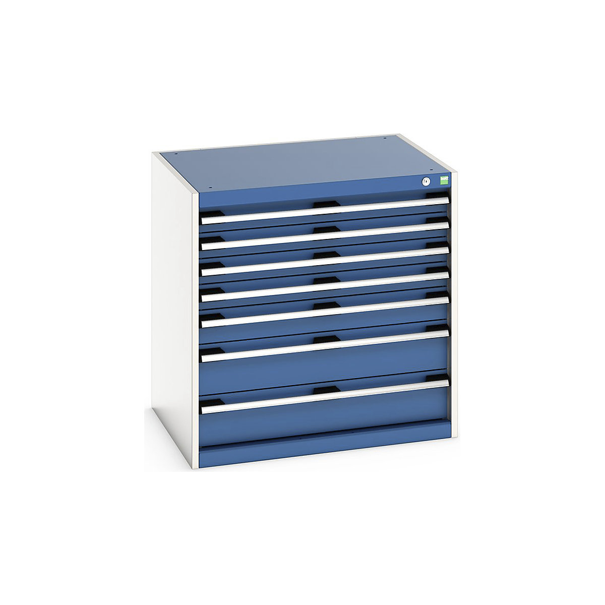 Bott Cubio Cabinets | 800mm Wide, Bott Cubio Cabinets | 800mm Wide, Bott Cubio Cabinet | 7 Drawers | 800h x 800w x 650d mm | Blue-0