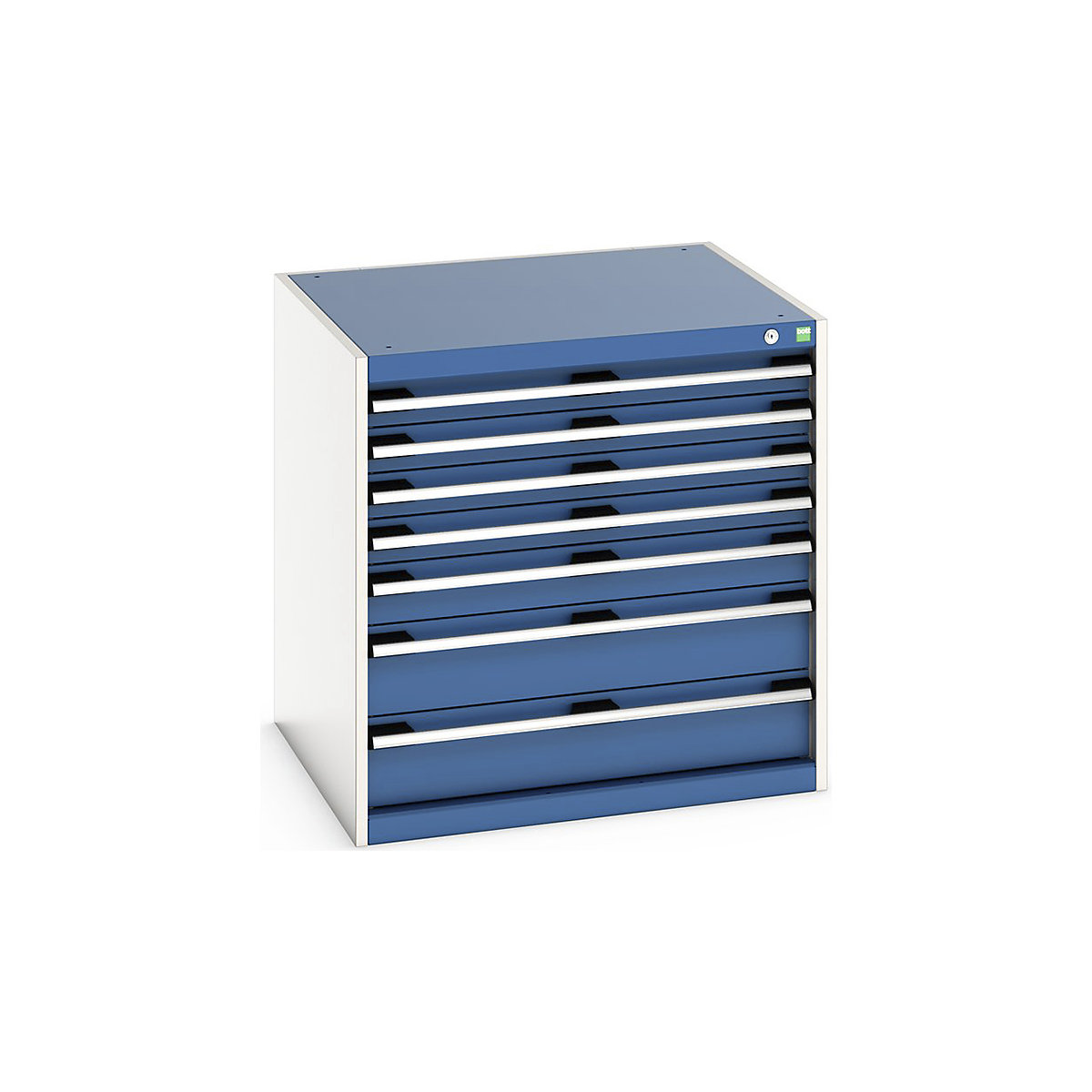 Bott Cubio Cabinets | 800mm Wide, Bott Cubio Cabinets | 800mm Wide, Bott Cubio Cabinet | 7 Drawers | 800h x 800w x 750d mm | Blue-0