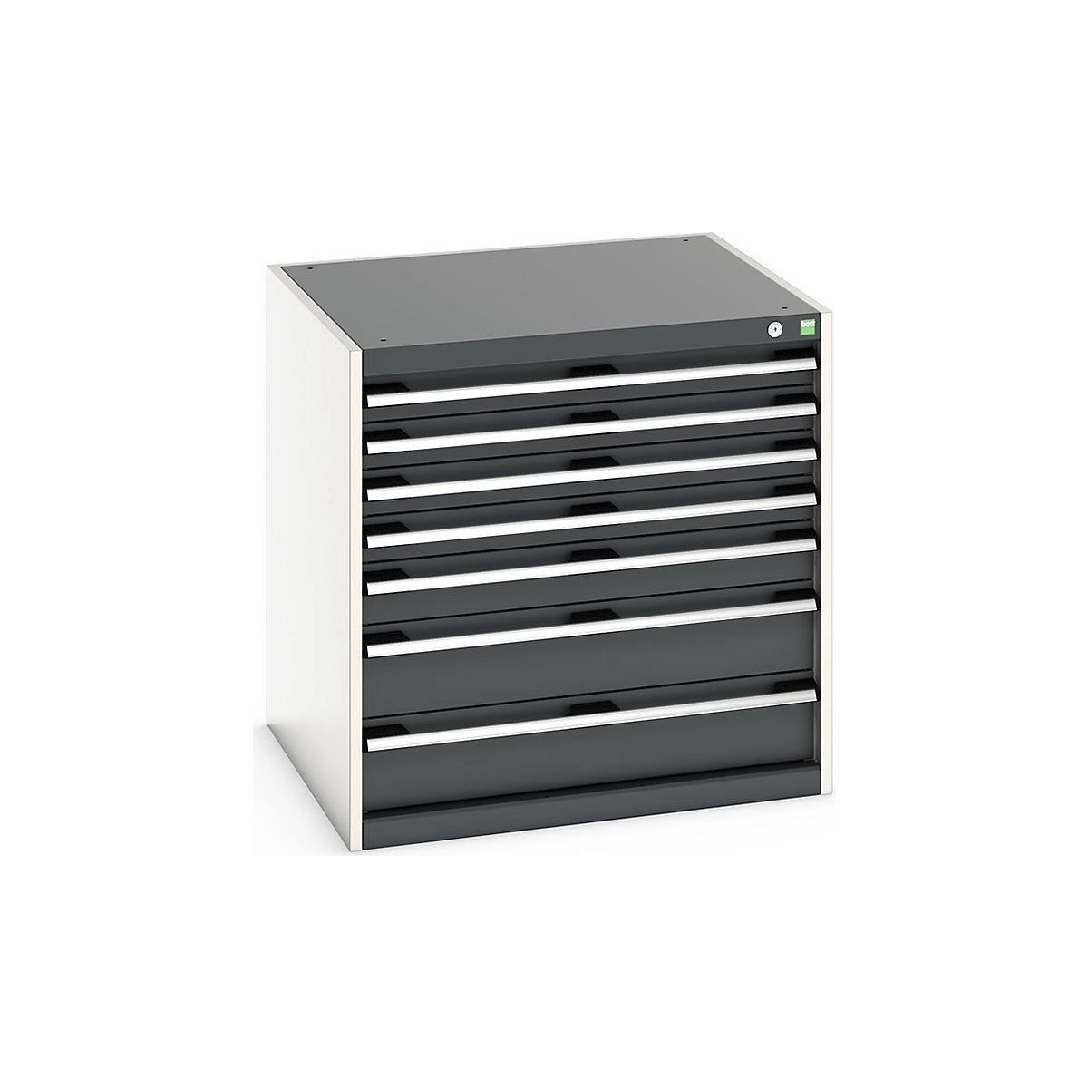 Bott Cubio Cabinets | 800mm Wide, Bott Cubio Cabinets | 800mm Wide, Bott Cubio Cabinet | 7 Drawers | 800h x 800w x 750d mm | Dark Grey-0