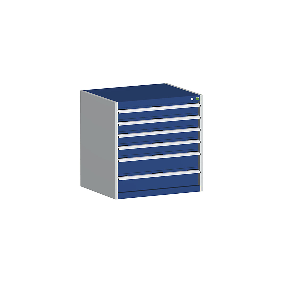 Bott Cubio Cabinets | 800mm Wide, Bott Cubio Cabinets | 800mm Wide, Bott Cubio Cabinet | 6 Drawers | 800h x 800w x 525d mm | Blue-0