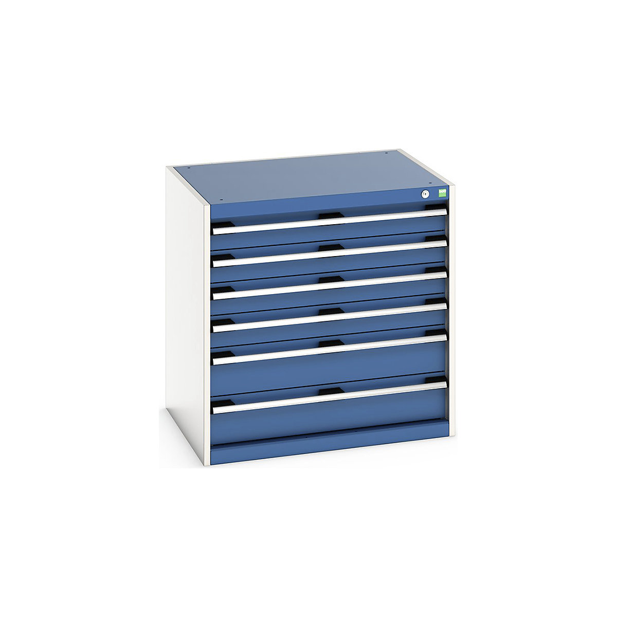 Bott Cubio Cabinets | 800mm Wide, Bott Cubio Cabinets | 800mm Wide, Bott Cubio Cabinet | 6 Drawers | 800h x 800w x 650d mm | Blue-0