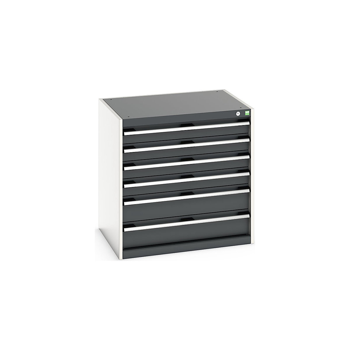 Bott Cubio Cabinets | 800mm Wide, Bott Cubio Cabinets | 800mm Wide, Bott Cubio Cabinet | 6 Drawers | 800h x 800w x 650d mm | Dark Grey-0