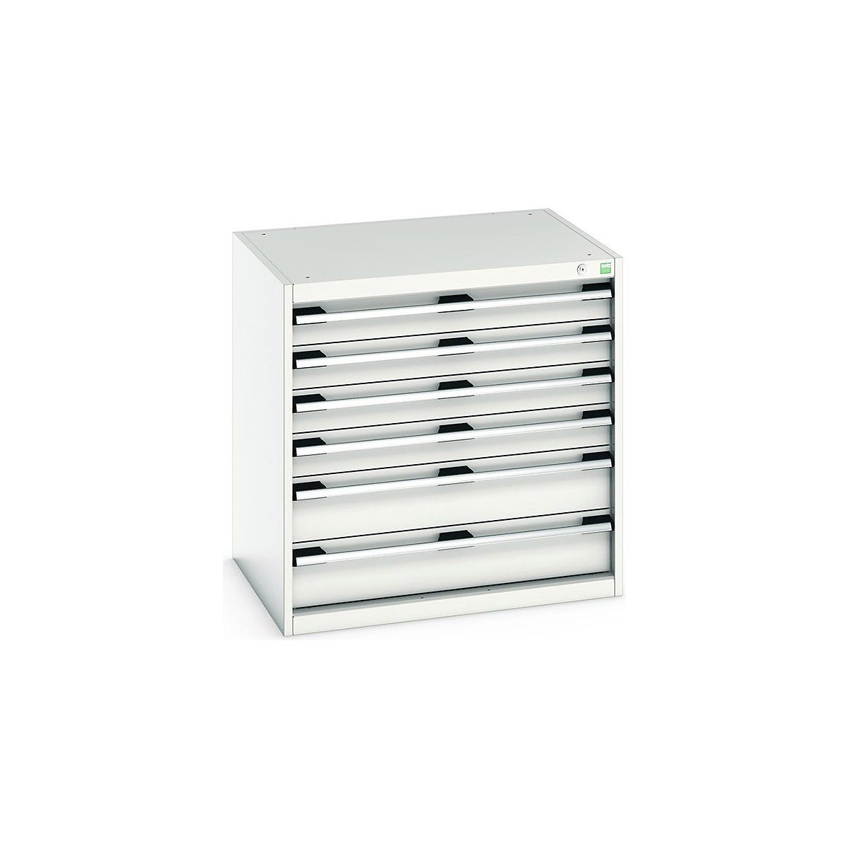 Bott Cubio Cabinets | 800mm Wide, Bott Cubio Cabinets | 800mm Wide, Bott Cubio Cabinet | 6 Drawers | 800h x 800w x 650d mm | Light Grey-0
