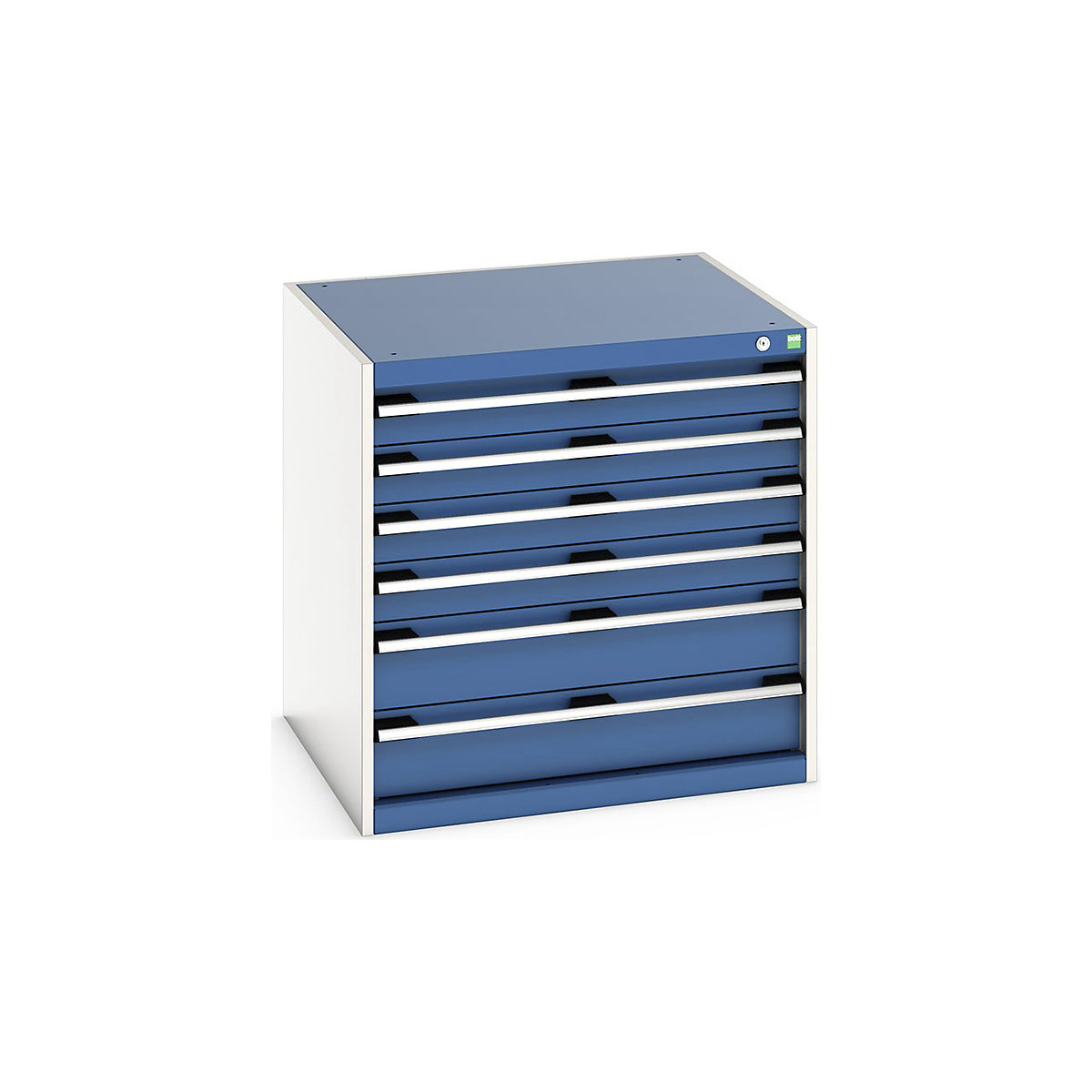 Bott Cubio Cabinets | 800mm Wide, Bott Cubio Cabinets | 800mm Wide, Bott Cubio Cabinet | 6 Drawers | 800h x 800w x 750d mm | Blue-0