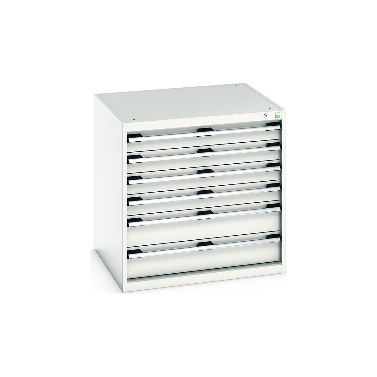 Bott Cubio Cabinets | 800mm Wide, Bott Cubio Cabinets | 800mm Wide, Bott Cubio Cabinet | 6 Drawers | 800h x 800w x 750d mm | Light Grey-0