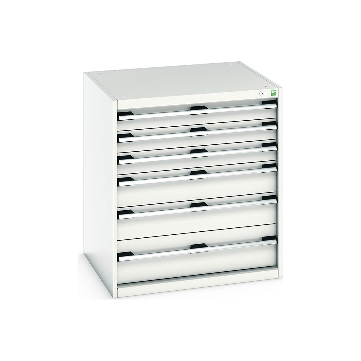 Bott Cubio Cabinets | 800mm Wide, Bott Cubio Cabinets | 800mm Wide, Bott Cubio 6 Drawer Cabinet | 900h x 800w x 750d mm | Light Grey-0
