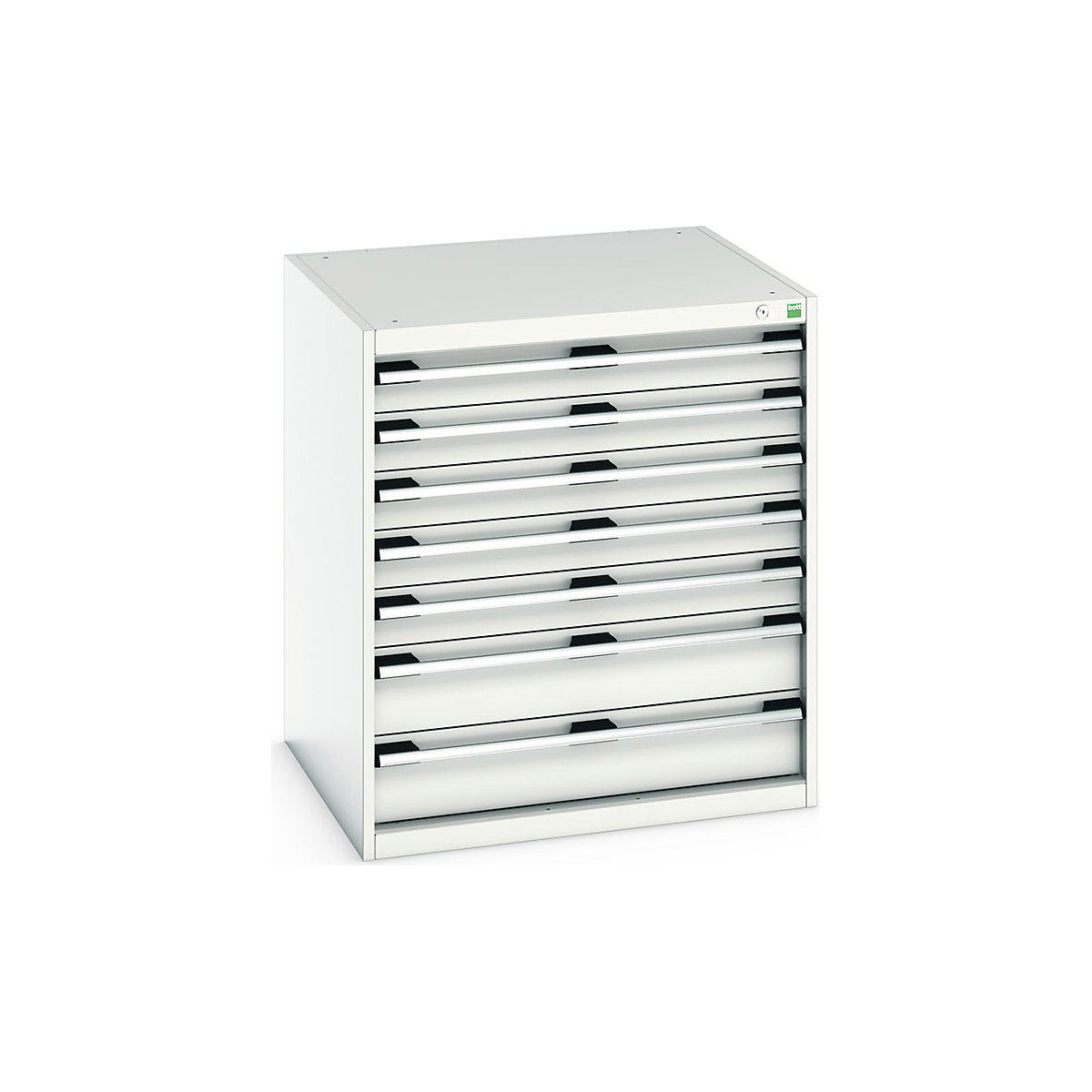 Bott Cubio Cabinets | 800mm Wide, Bott Cubio Cabinets | 800mm Wide, Bott Cubio 7 Drawer Cabinet | 900h x 800w x 750d mm | Light Grey-0