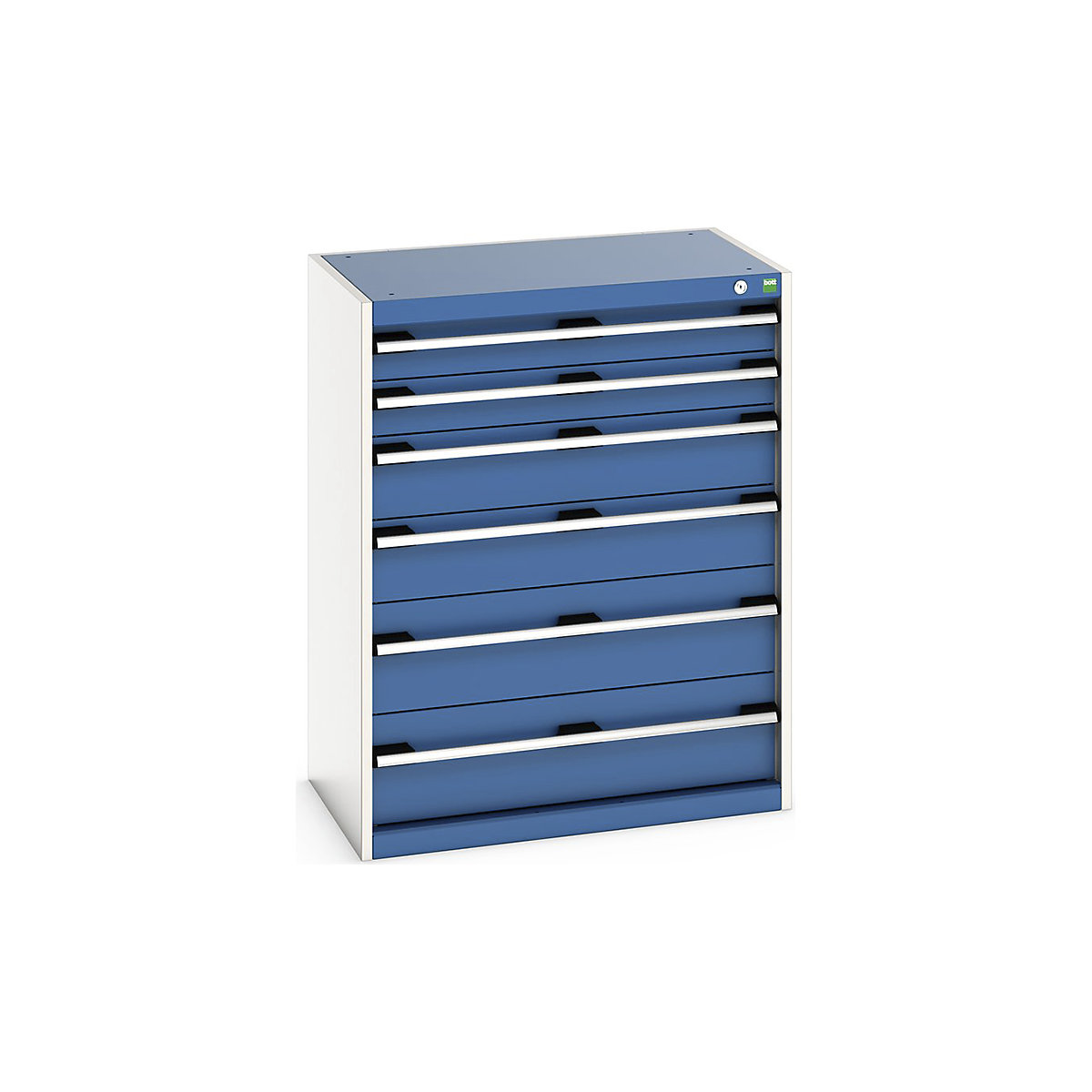 Bott Cubio Cabinets | 800mm Wide, Bott Cubio Cabinets | 800mm Wide, Bott Cubio 6 Drawer Cabinet | 1000h x 800w x 525d mm | Blue-0