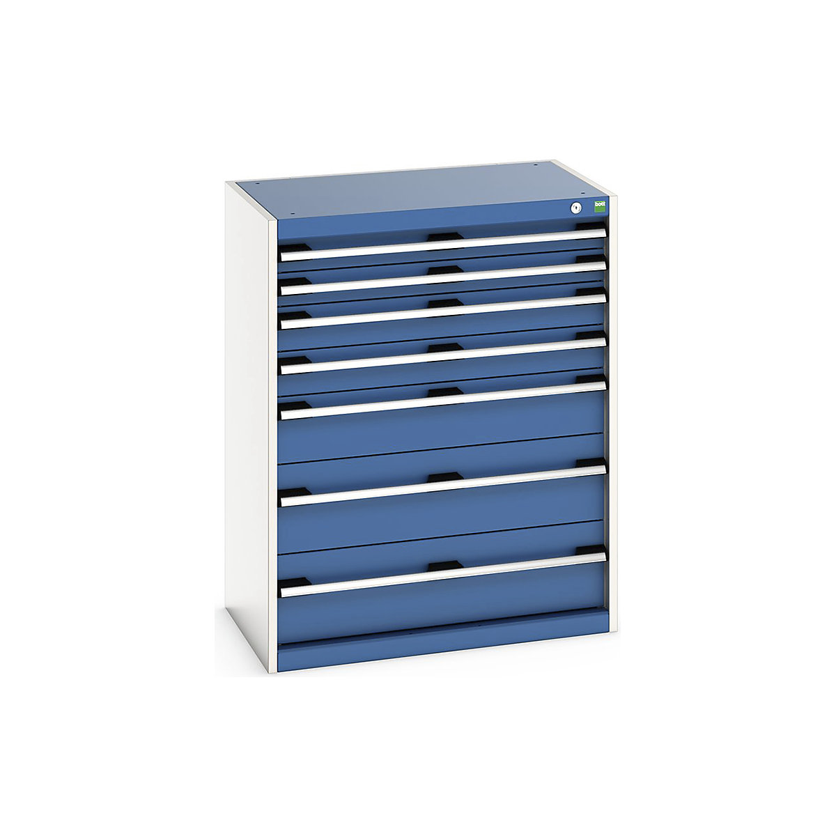 Bott Cubio Cabinets | 800mm Wide, Bott Cubio Cabinets | 800mm Wide, Bott Cubio 7 Drawer Cabinet | 1000h x 800w x 525d mm | Blue-0
