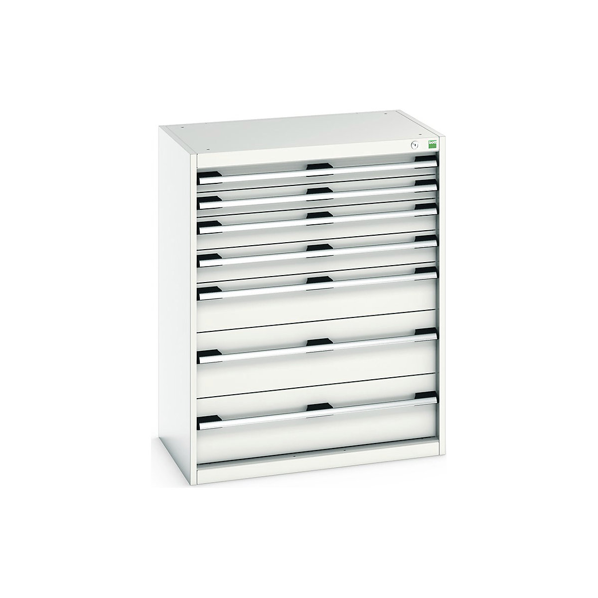 Bott Cubio Cabinets | 800mm Wide, Bott Cubio Cabinets | 800mm Wide, Bott Cubio 7 Drawer Cabinet | 1000h x 800w x 525d mm | Light Grey-0
