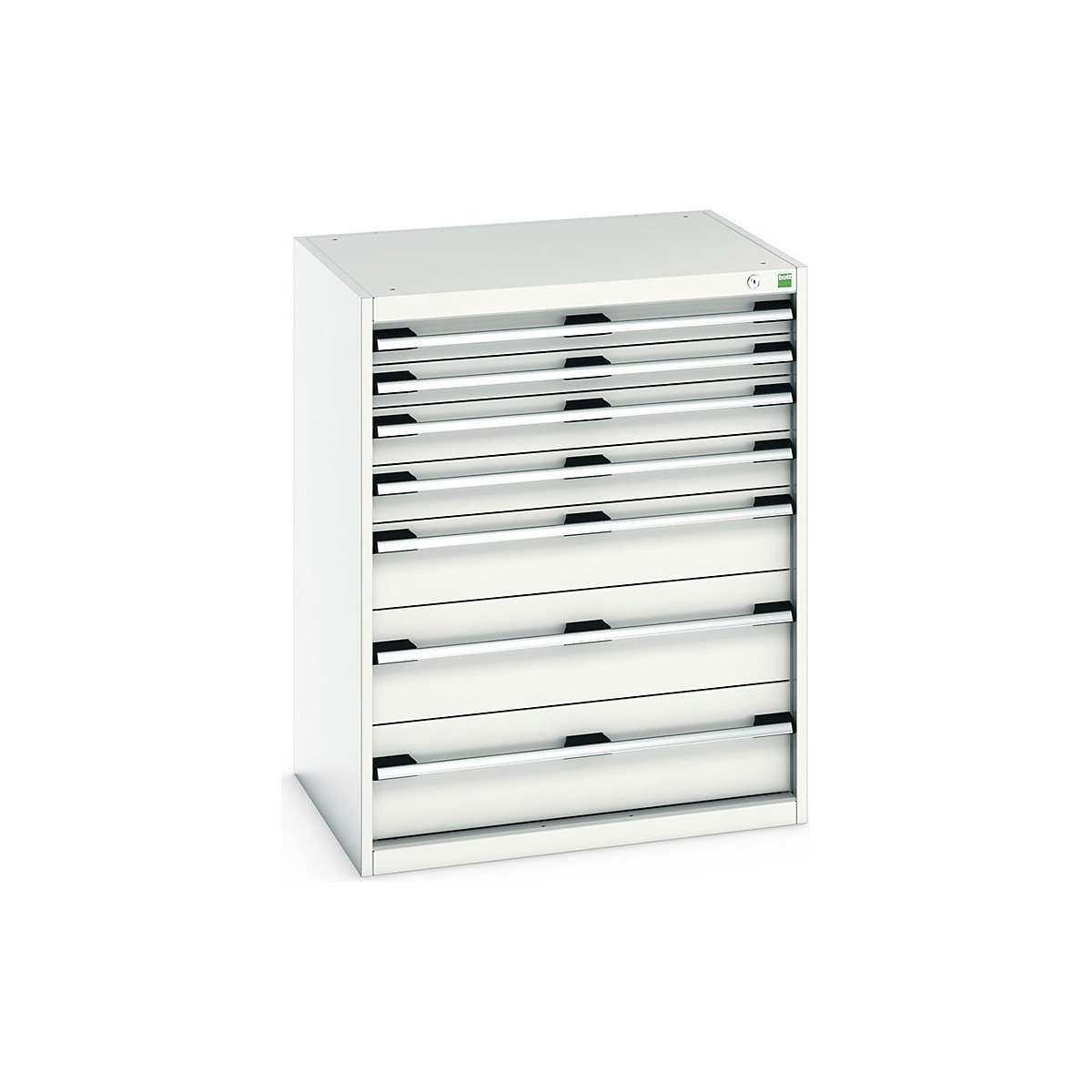 Bott Cubio Cabinets | 800mm Wide, Bott Cubio Cabinets | 800mm Wide, Bott Cubio 7 Drawer Cabinet | 1000h x 800w x 650d mm | Light Grey-0