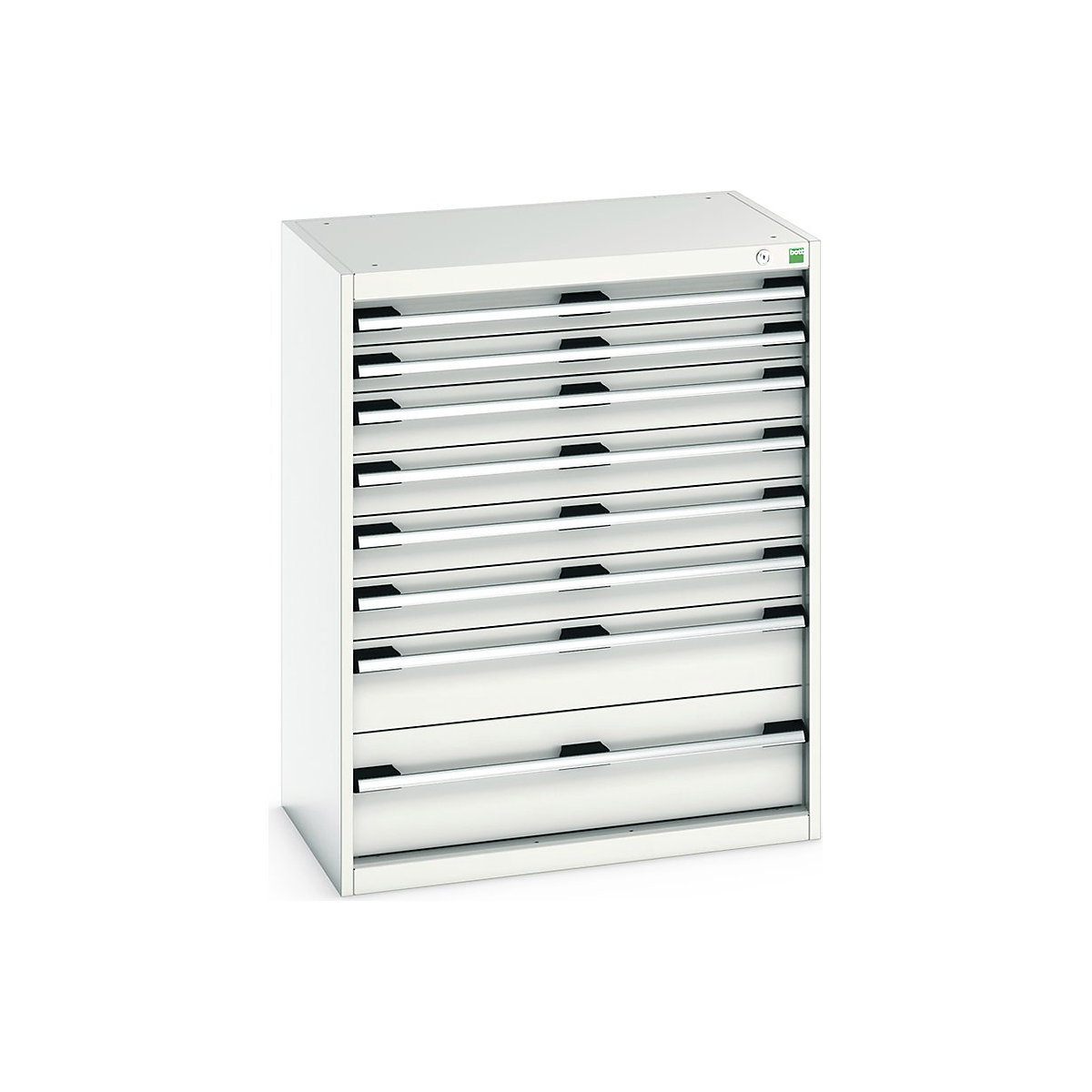 Bott Cubio Cabinets | 800mm Wide, Bott Cubio Cabinets | 800mm Wide, Bott Cubio 8 Drawer Cabinet | 1000h x 800w x 525d mm | Light Grey-0