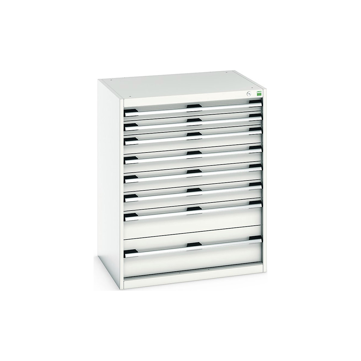 Bott Cubio Cabinets | 800mm Wide, Bott Cubio Cabinets | 800mm Wide, Bott Cubio 8 Drawer Cabinet | 1000h x 800w x 650d mm | Light Grey-0