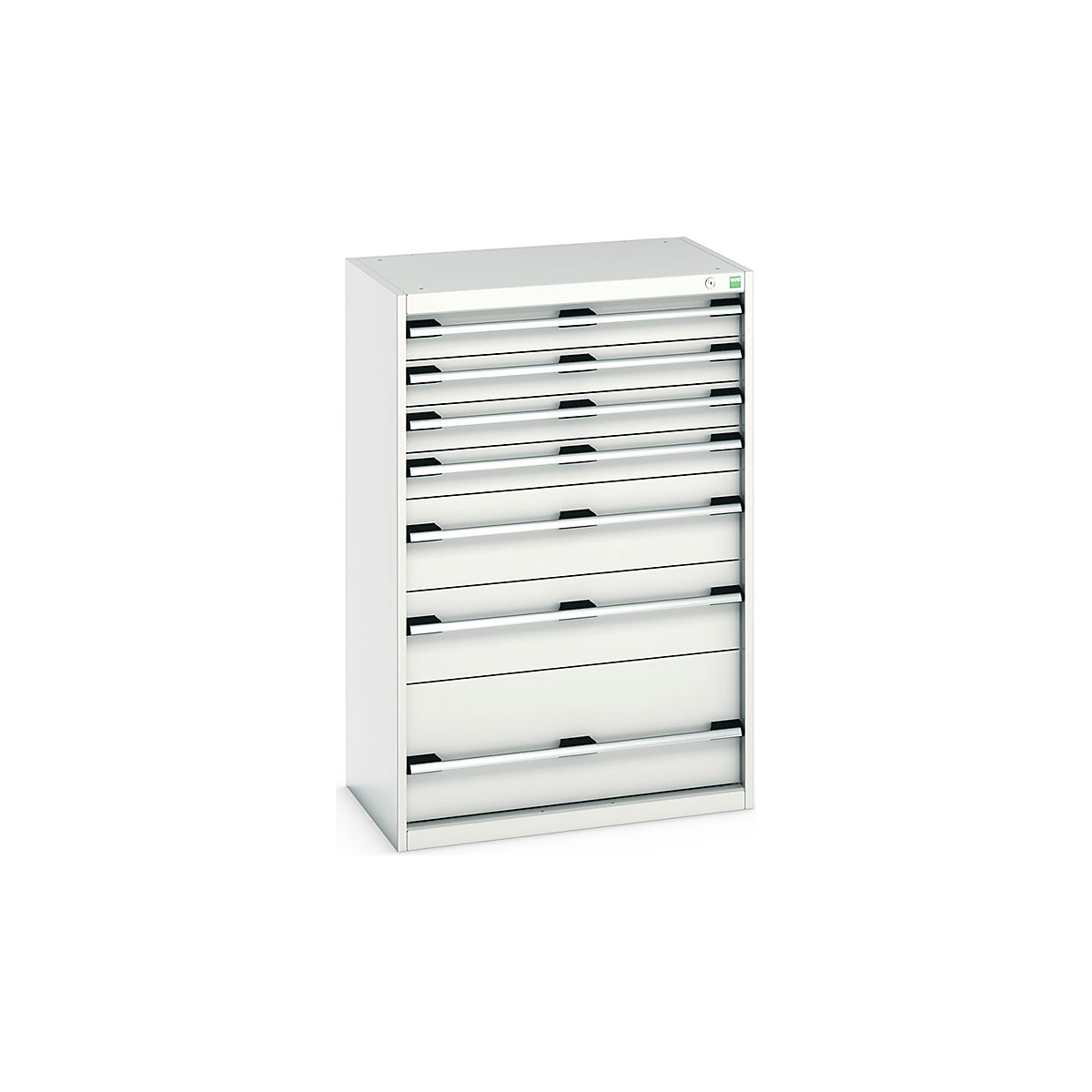 Bott Cubio Cabinets | 800mm Wide, Bott Cubio Cabinets | 800mm Wide, Bott Cubio Cabinet | 7 Drawers | 1200h x 800w x 525d mm | Light Grey-0