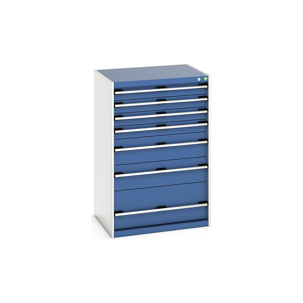 Bott Cubio Cabinets | 800mm Wide, Bott Cubio Cabinets | 800mm Wide, Bott Cubio Cabinet | 7 Drawers | 1200h x 800w x 650d mm | Blue-0