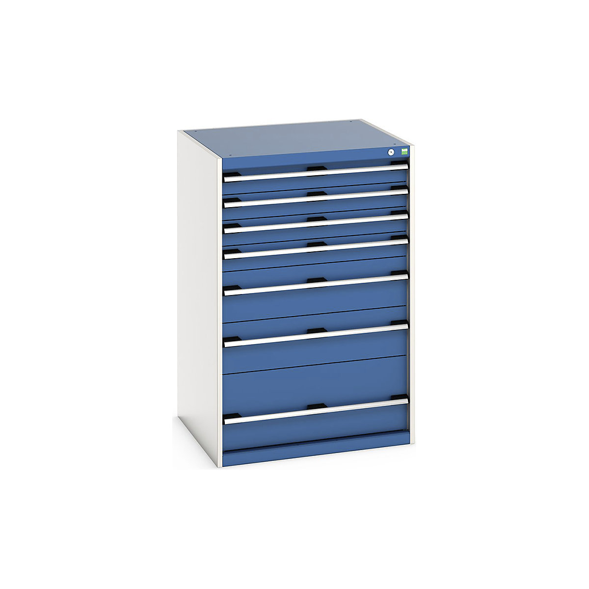 Bott Cubio Cabinets | 800mm Wide, Bott Cubio Cabinets | 800mm Wide, Bott Cubio Cabinet | 7 Drawers | 1200h x 800w x 750d mm | Blue-0