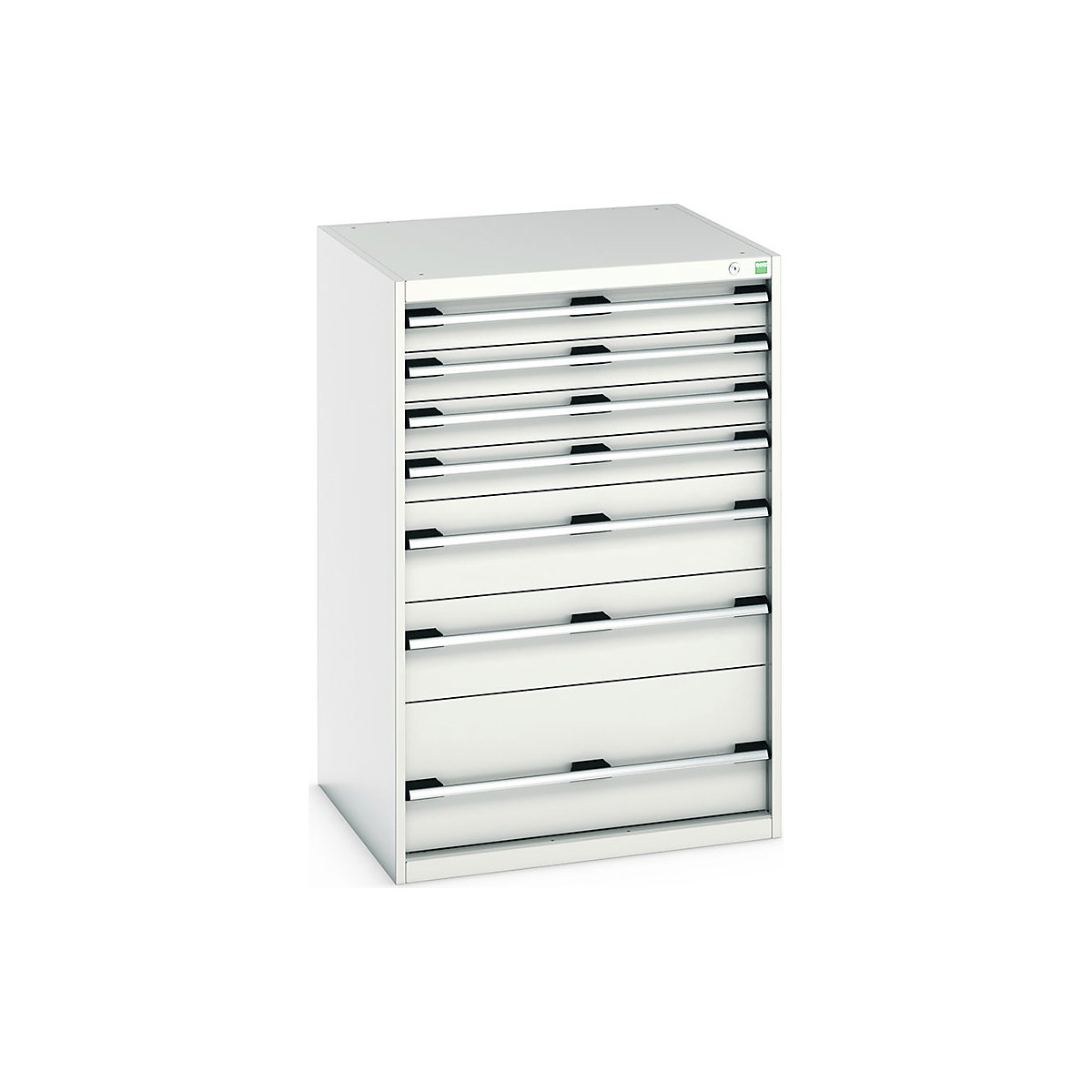 Bott Cubio Cabinets | 800mm Wide, Bott Cubio Cabinets | 800mm Wide, Bott Cubio Cabinet | 7 Drawers | 1200h x 800w x 750d mm | Light Grey-0