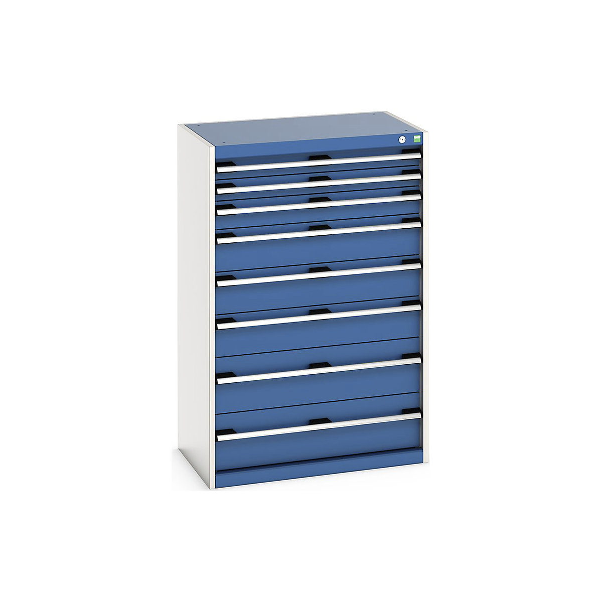 Bott Cubio Cabinets | 800mm Wide, Bott Cubio Cabinets | 800mm Wide, Bott Cubio Cabinet | 8 Drawers | 1200h x 800w x 525d mm | Blue-0
