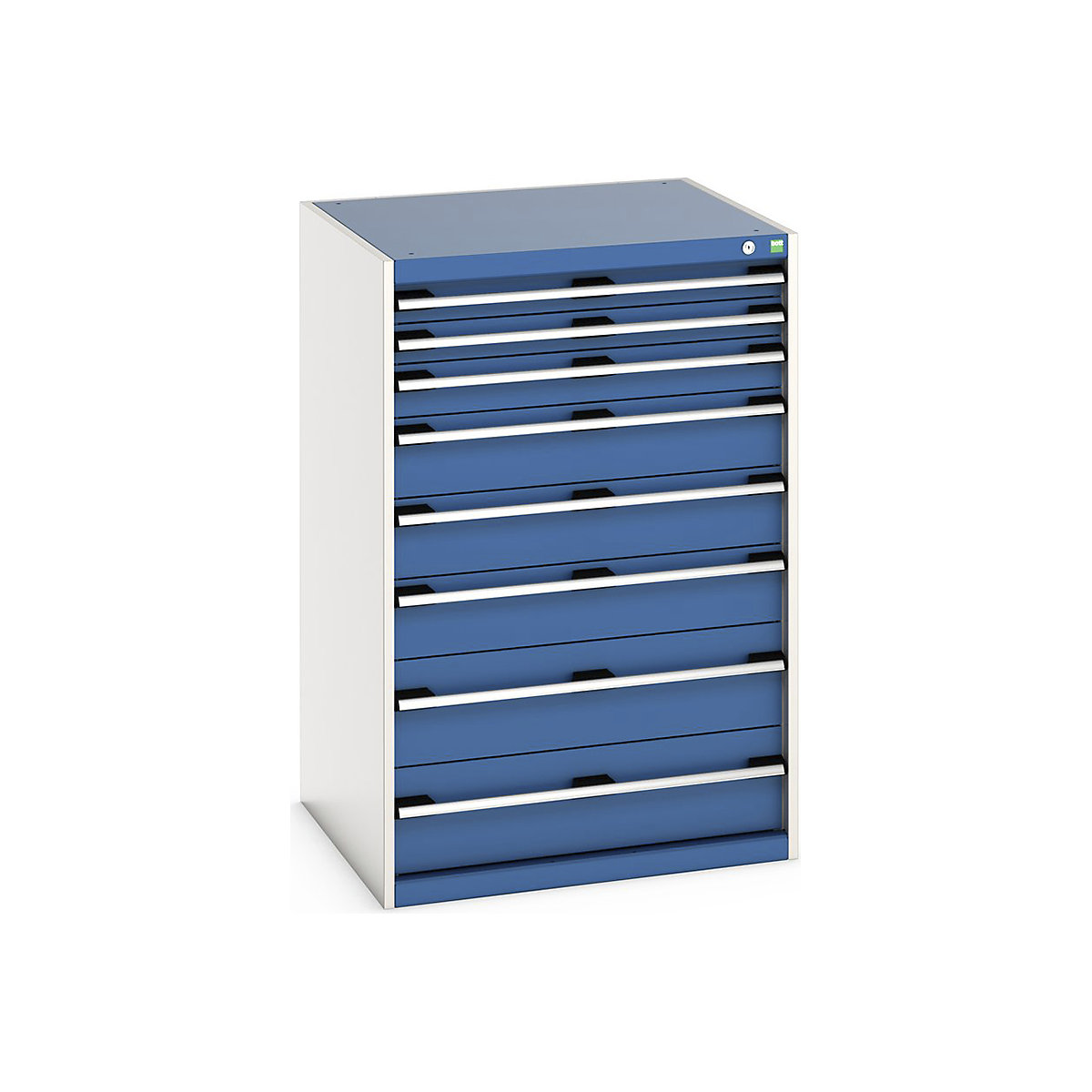 Bott Cubio Cabinets | 800mm Wide, Bott Cubio Cabinets | 800mm Wide, Bott Cubio Cabinet | 8 Drawers | 1200h x 800w x 750d mm | Blue-0