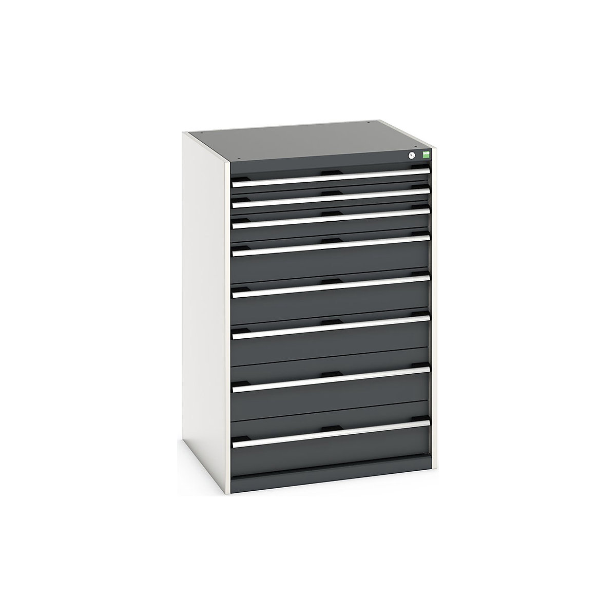 Bott Cubio Cabinets | 800mm Wide, Bott Cubio Cabinets | 800mm Wide, Bott Cubio Cabinet | 8 Drawers | 1200h x 800w x 750d mm | Dark Grey-0