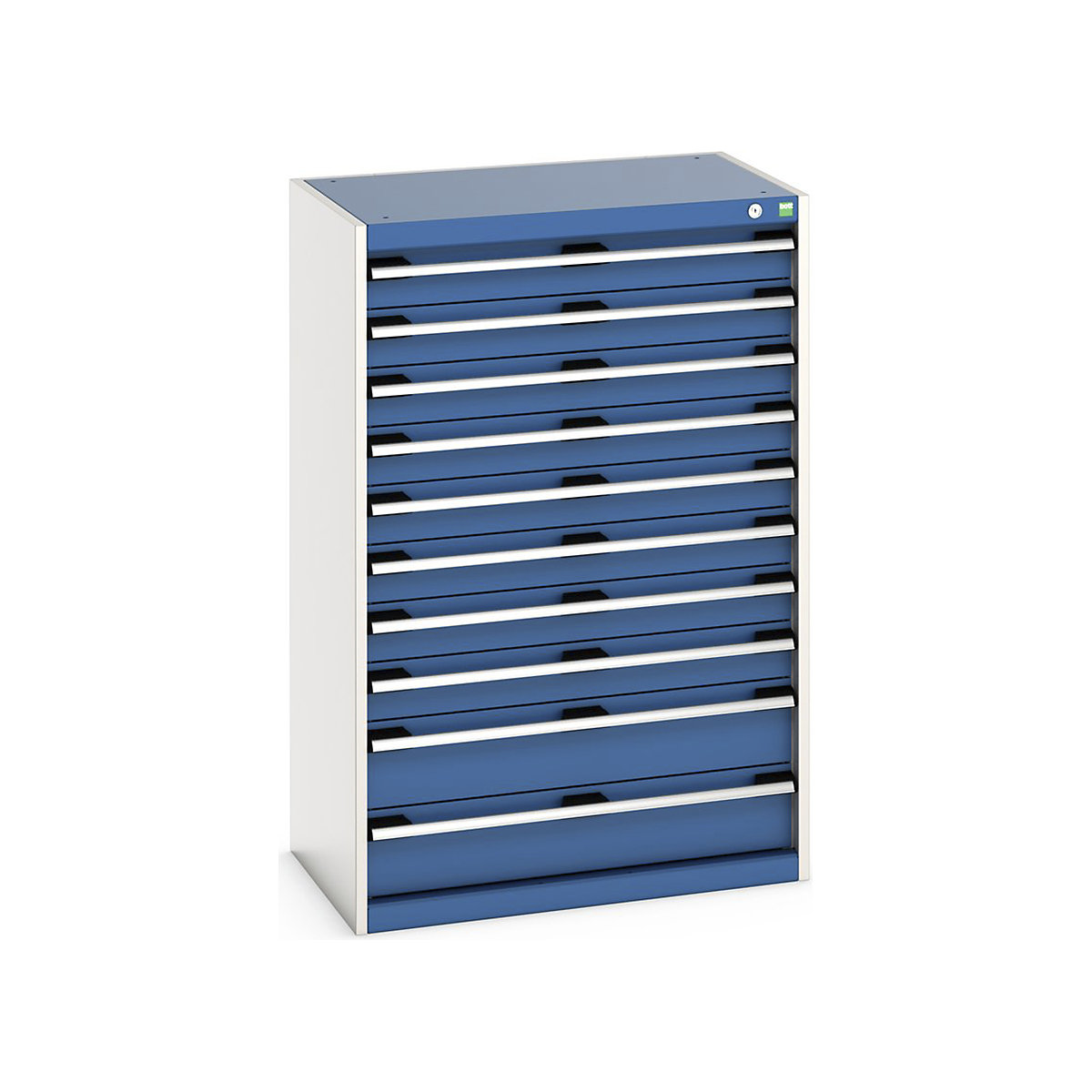 Bott Cubio Cabinets | 800mm Wide, Bott Cubio Cabinets | 800mm Wide, Bott Cubio Cabinet | 10 Drawers | 1200h x 800w x 525d mm | Blue-0